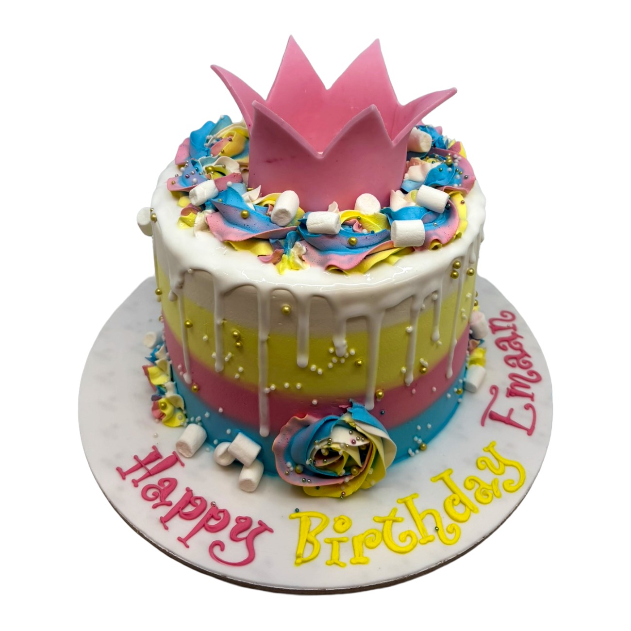 Pastel Princess Carnival Drip Cake