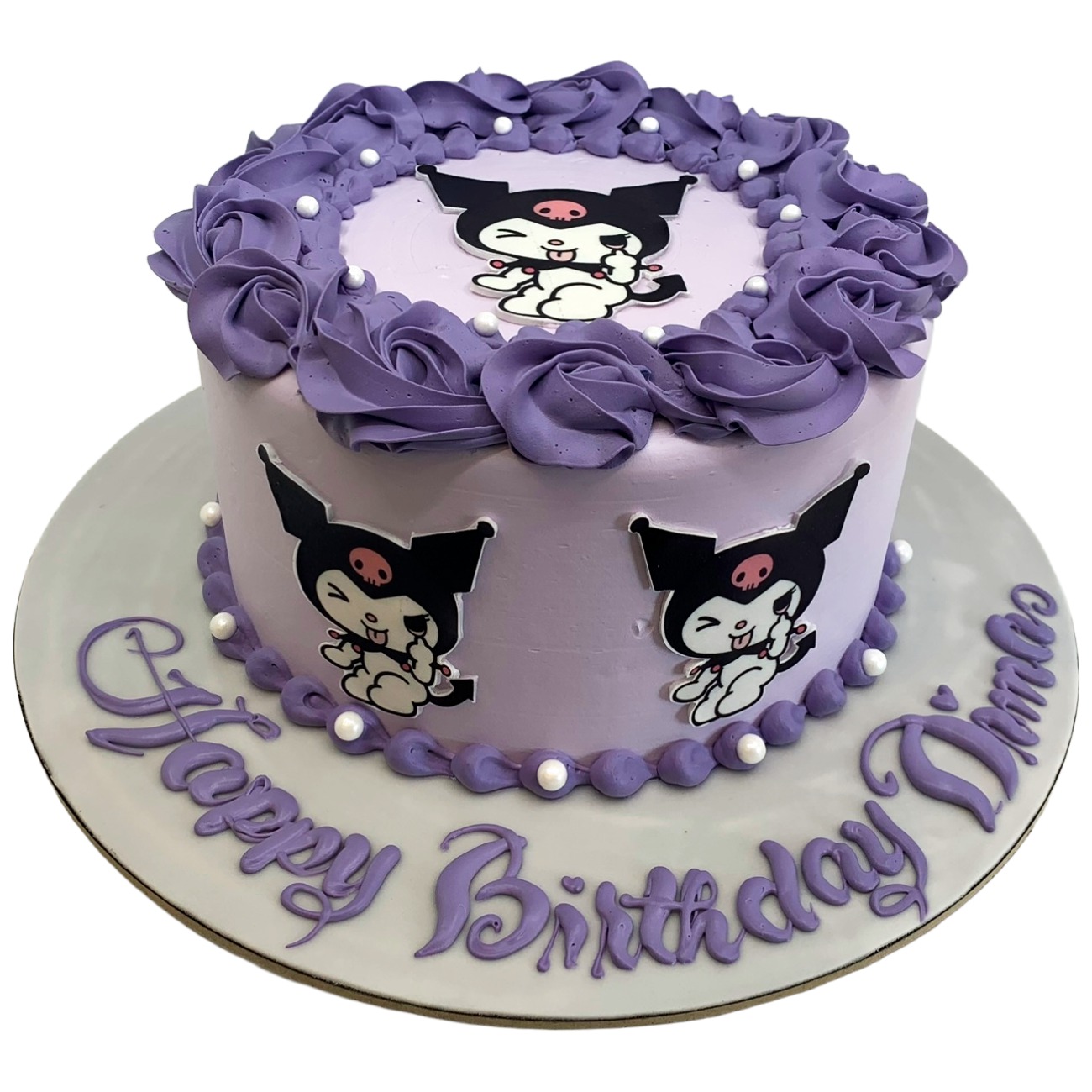 Pastel Purple Kuromi Themed Cake