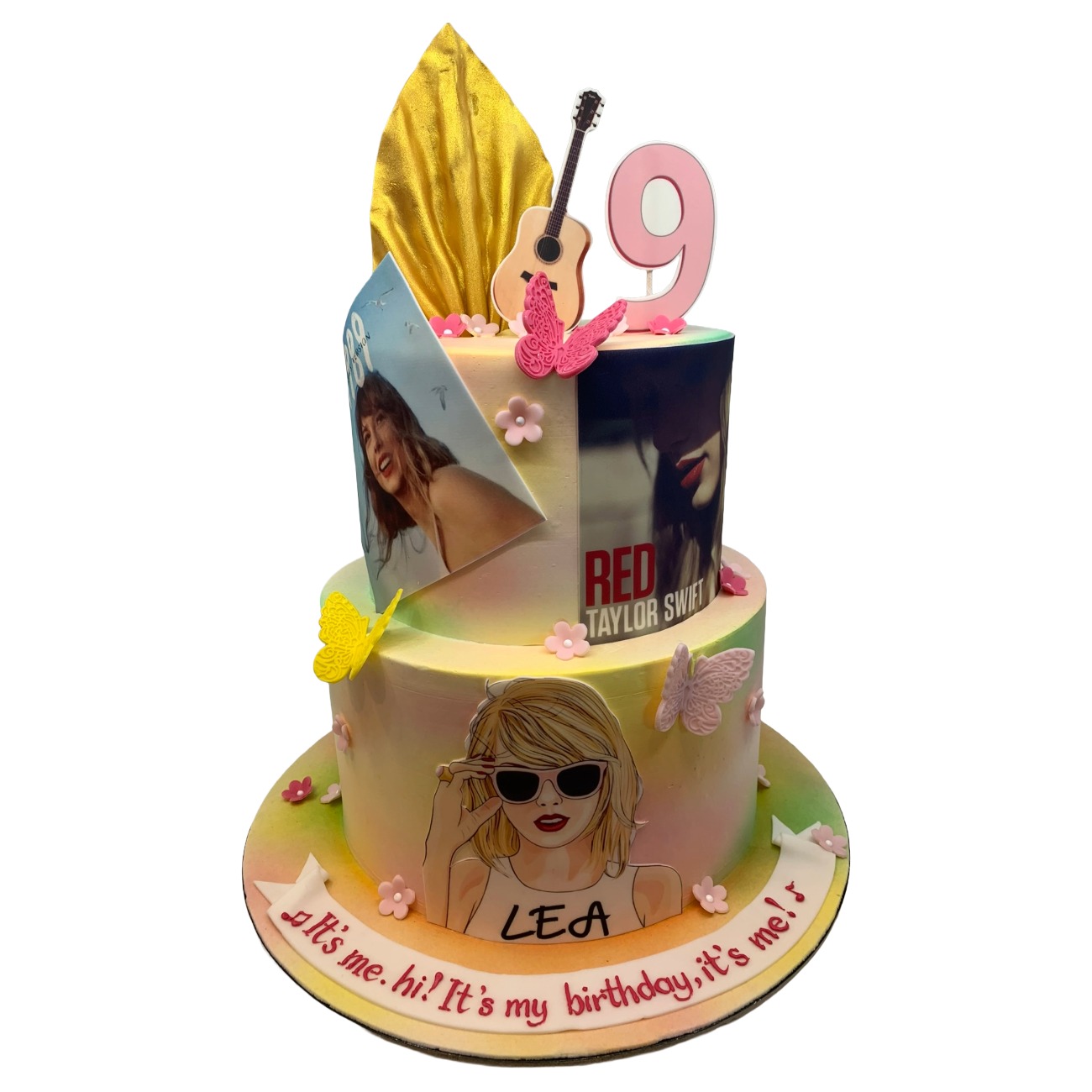 Pop Star Pastel Tiered Fan Cake