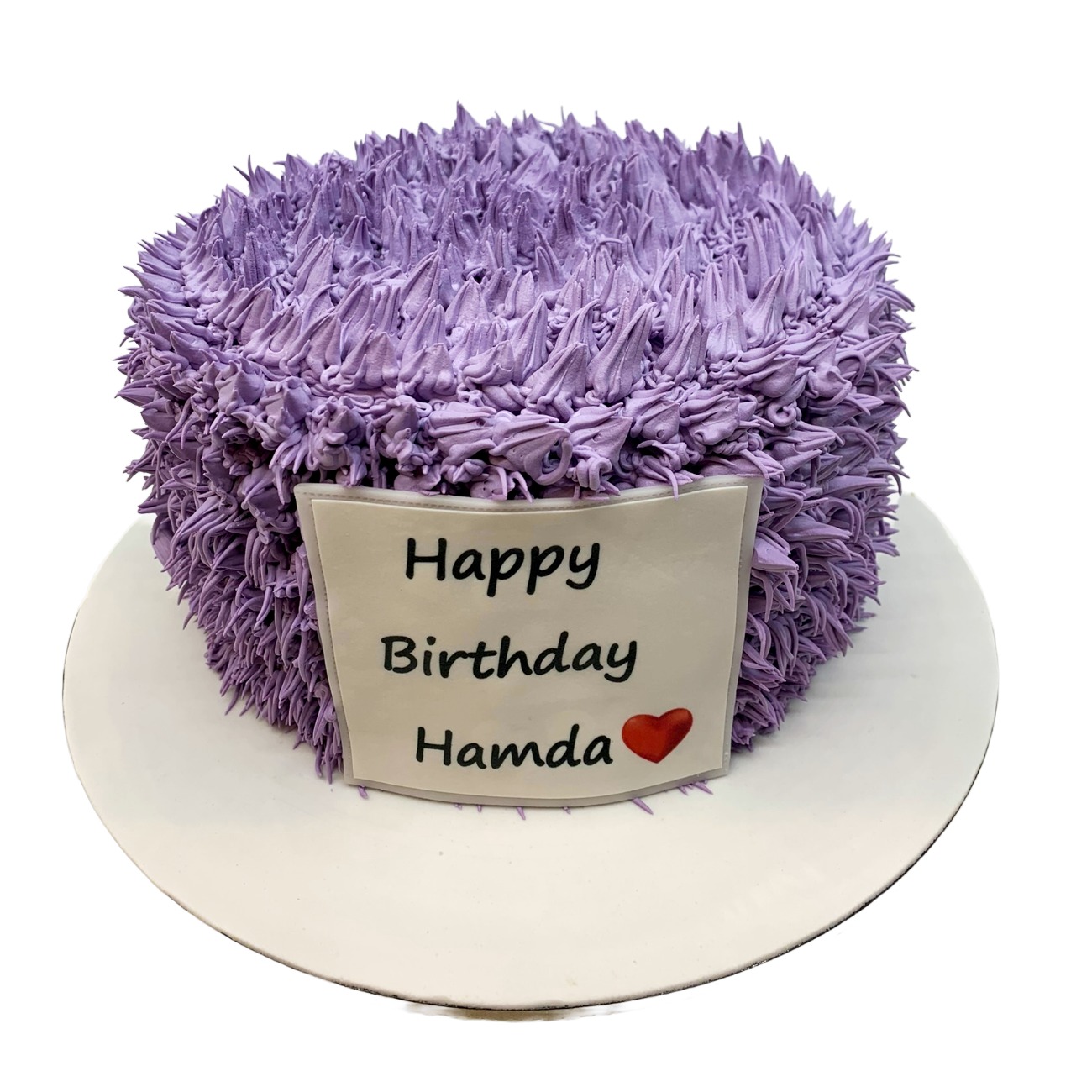 Purple Shag Textured Buttercream Cake