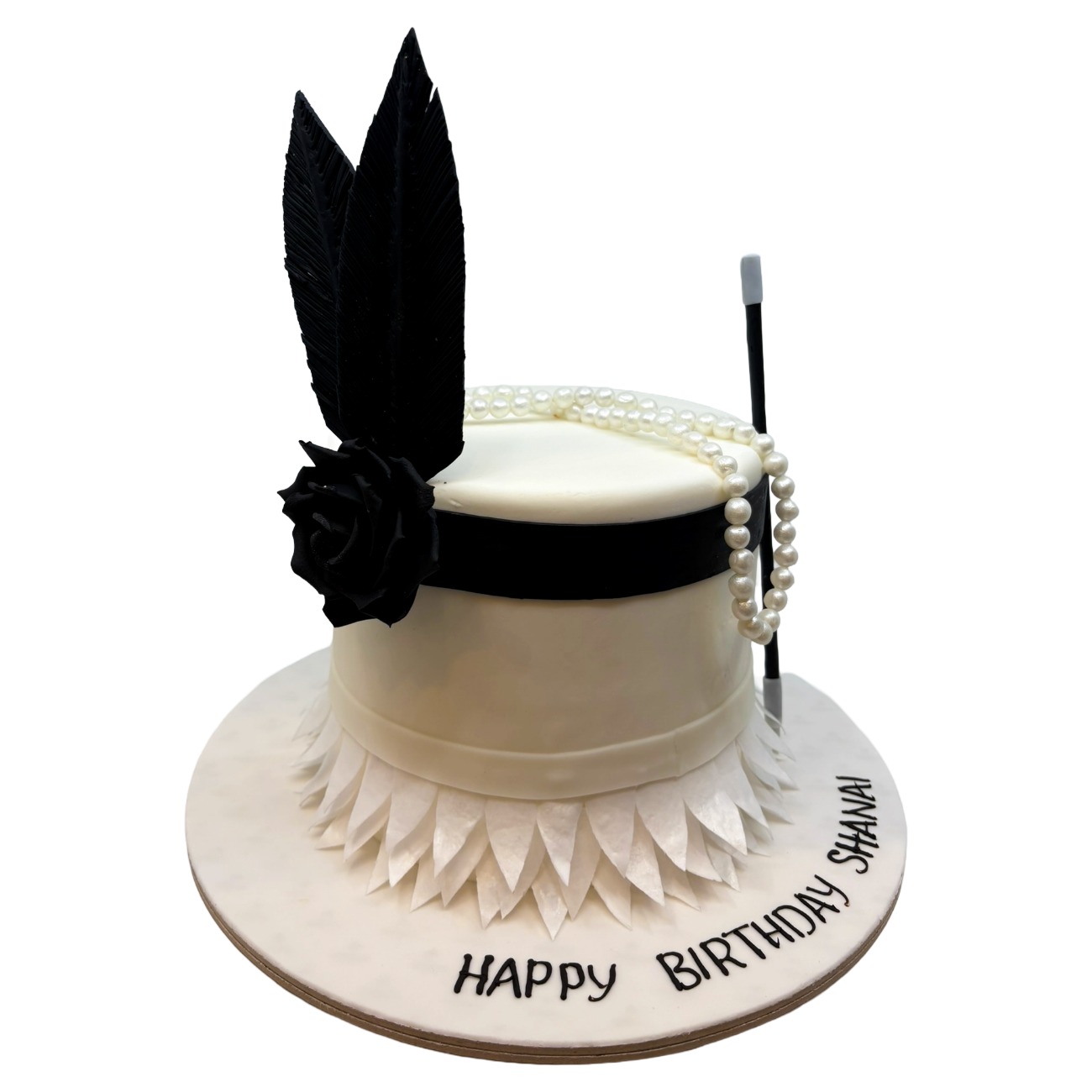 Roaring Twenties Flapper Hat Cake