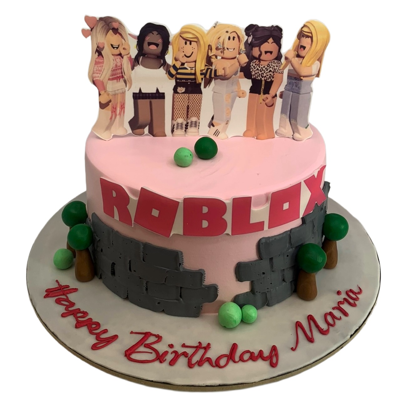 Roblox Gamer Girls Celebration Cake