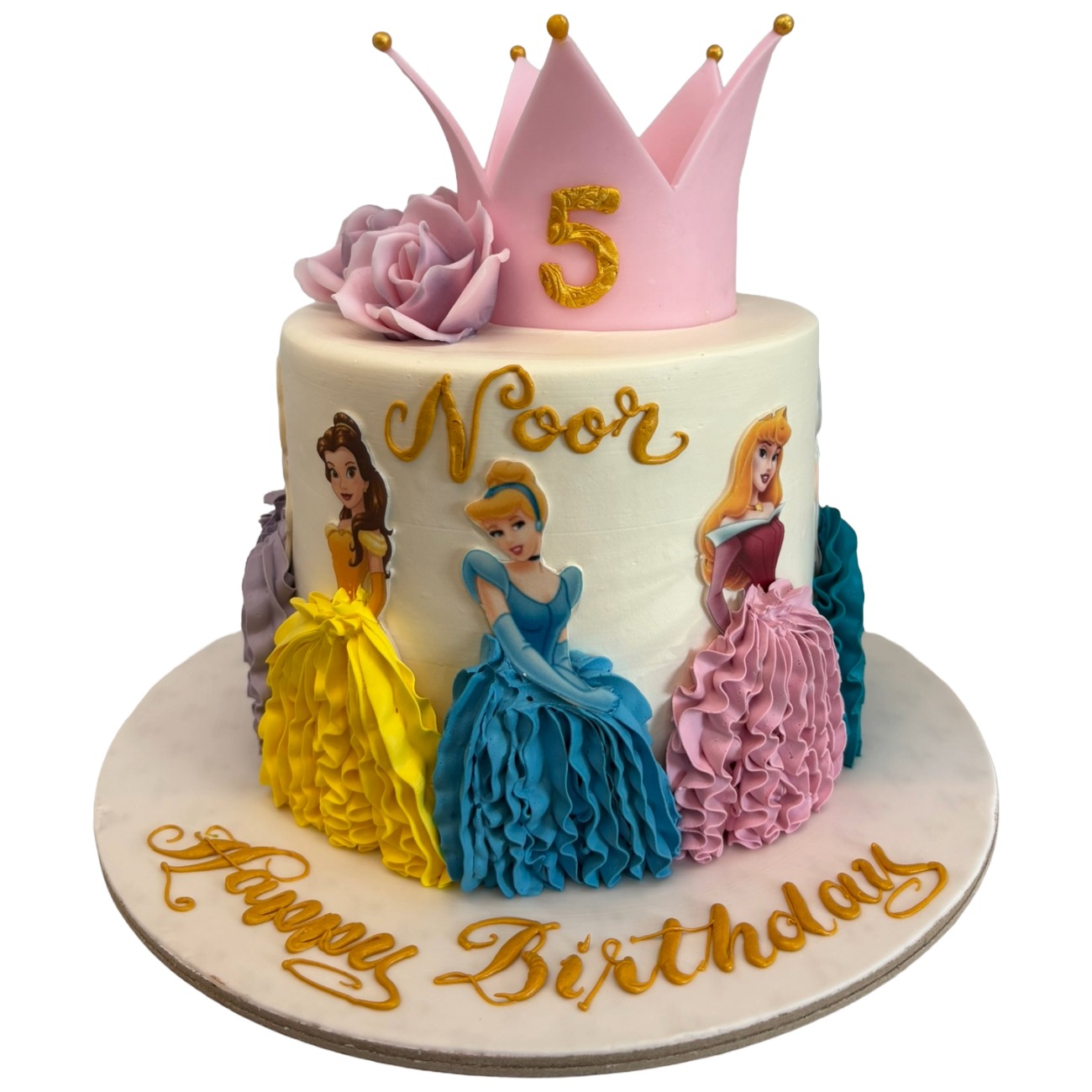 Royal Crown Disney Princesses Tiara Birthday Cake
