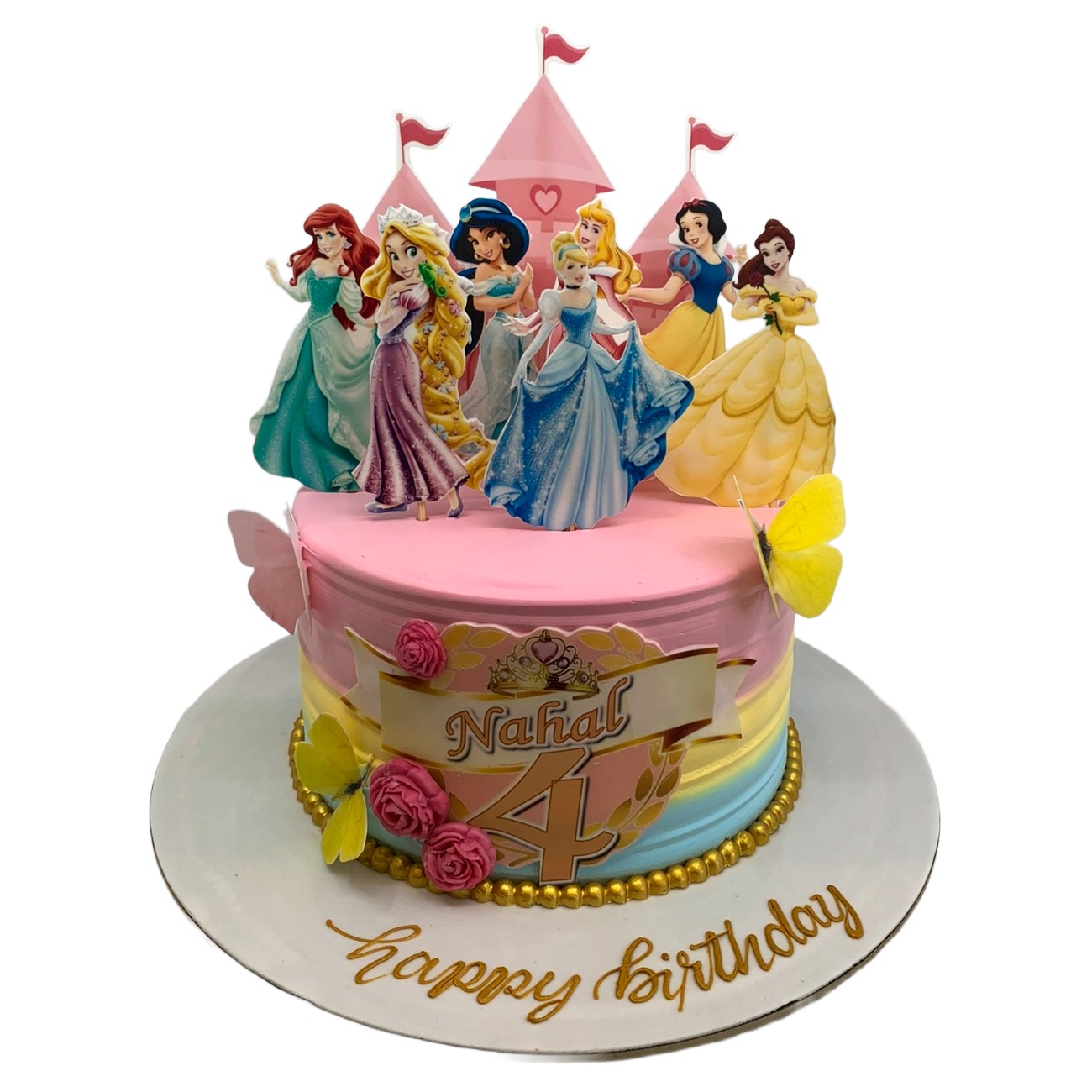 Royal Disney Princesses Castle Cake