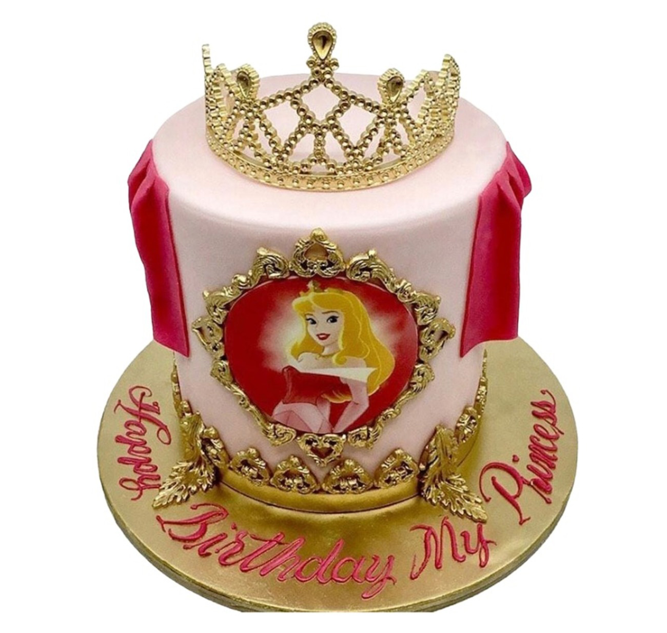 Royal Princess Aurora Crown Cake