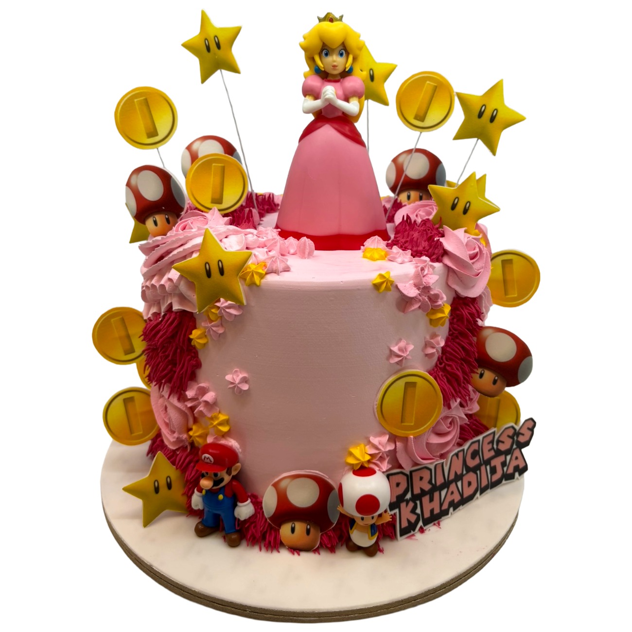 Royal Princess Peach Super Mario Cake