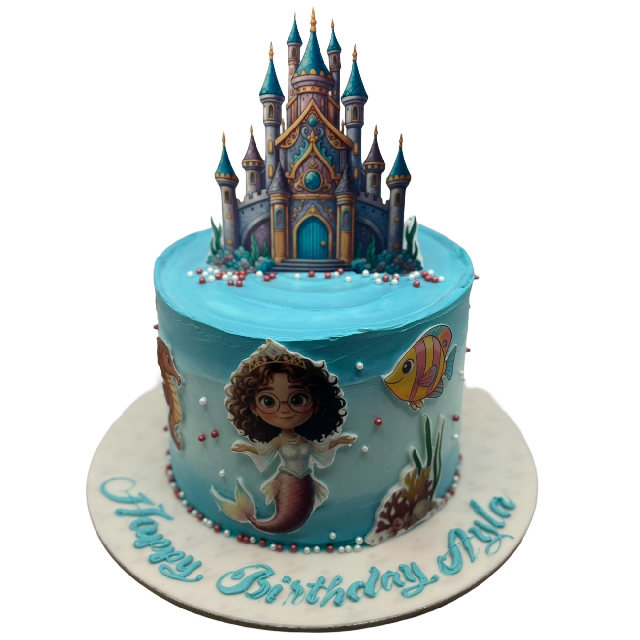 Royal Under-the-Sea Mermaid Castle Cake