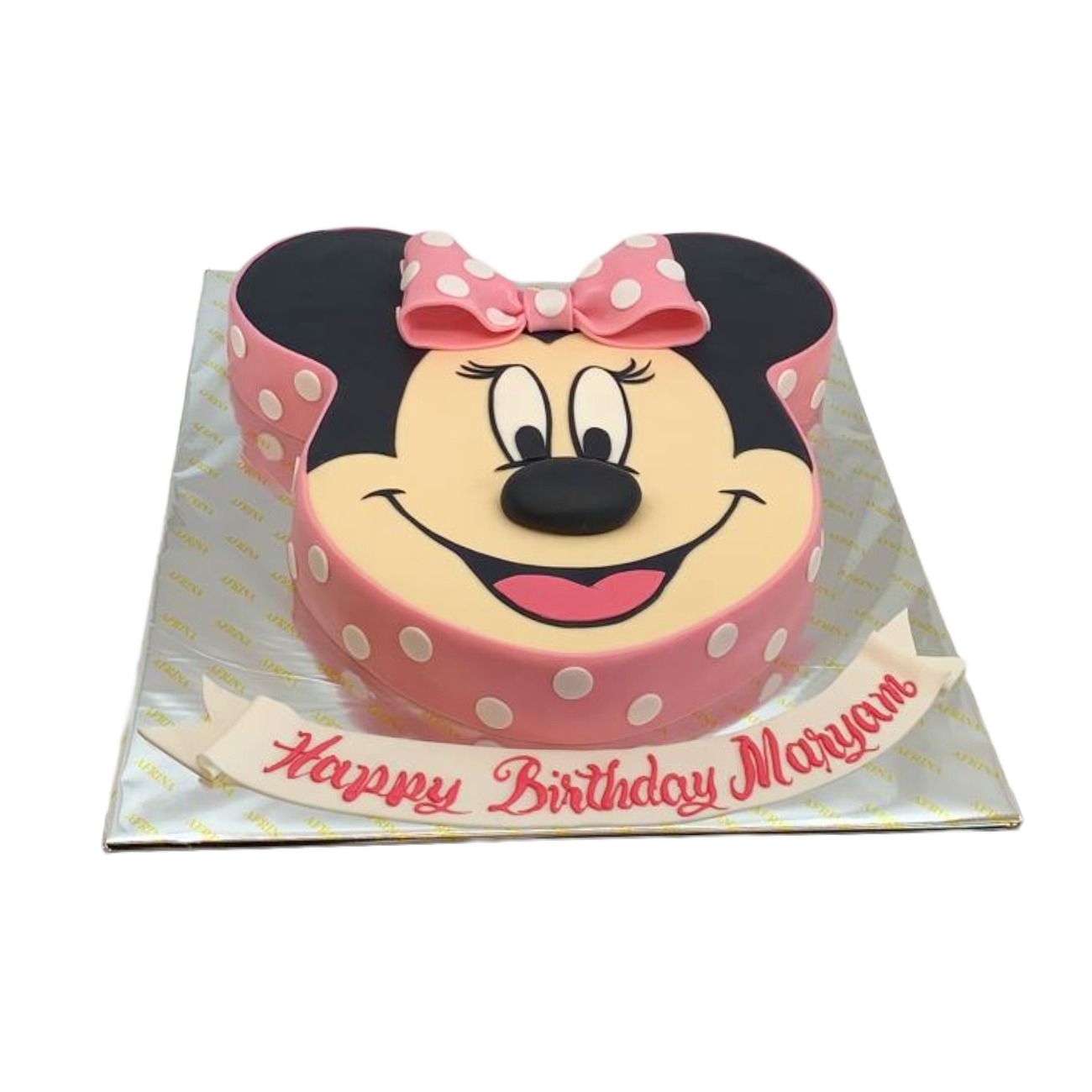 Sculpted Minnie Mouse Face Cake