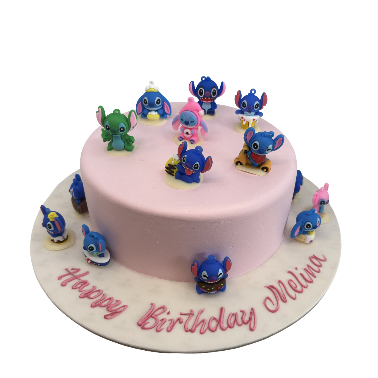 Stitch & Friends Playful Birthday Cake