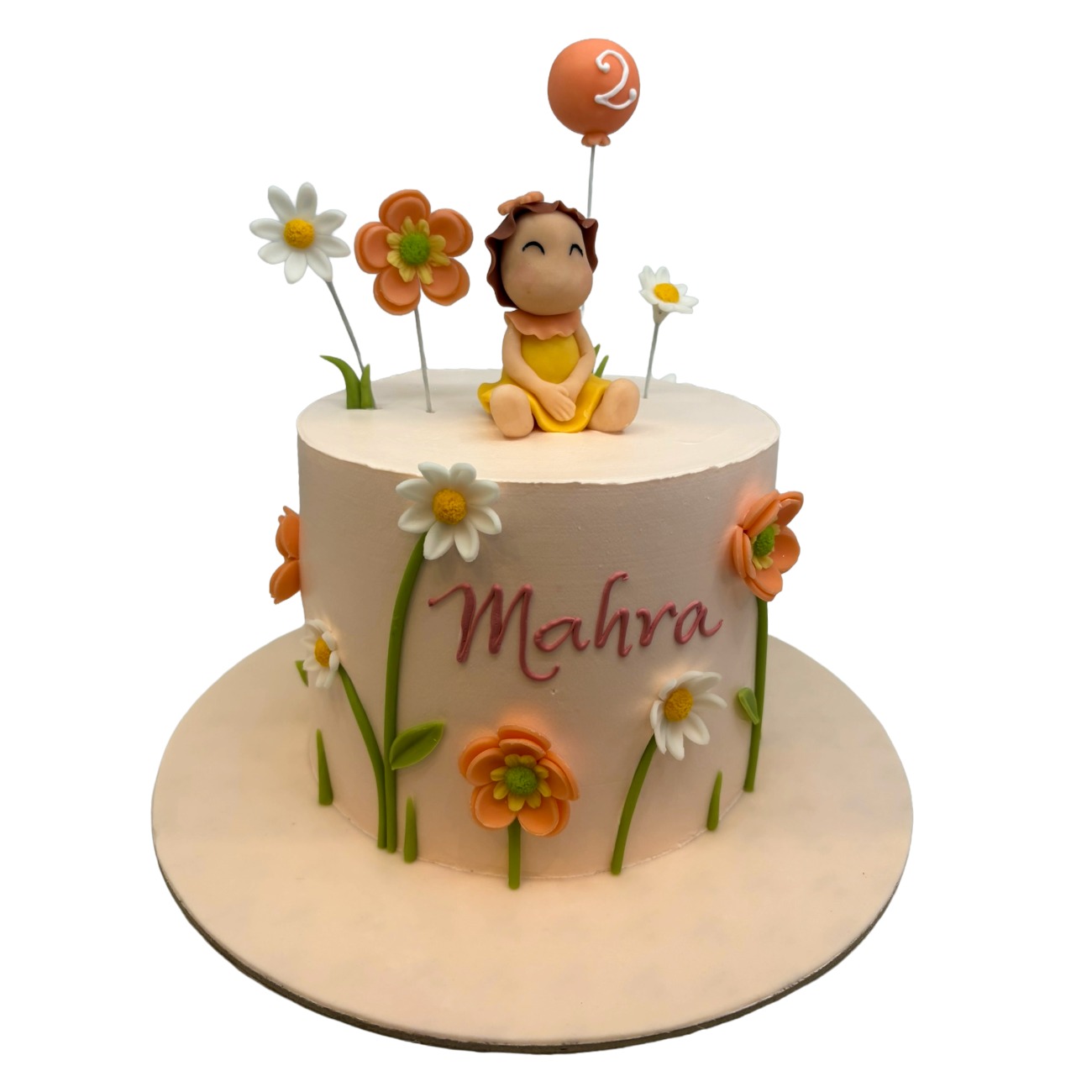 Sweet Daisy Meadow Doll Cake