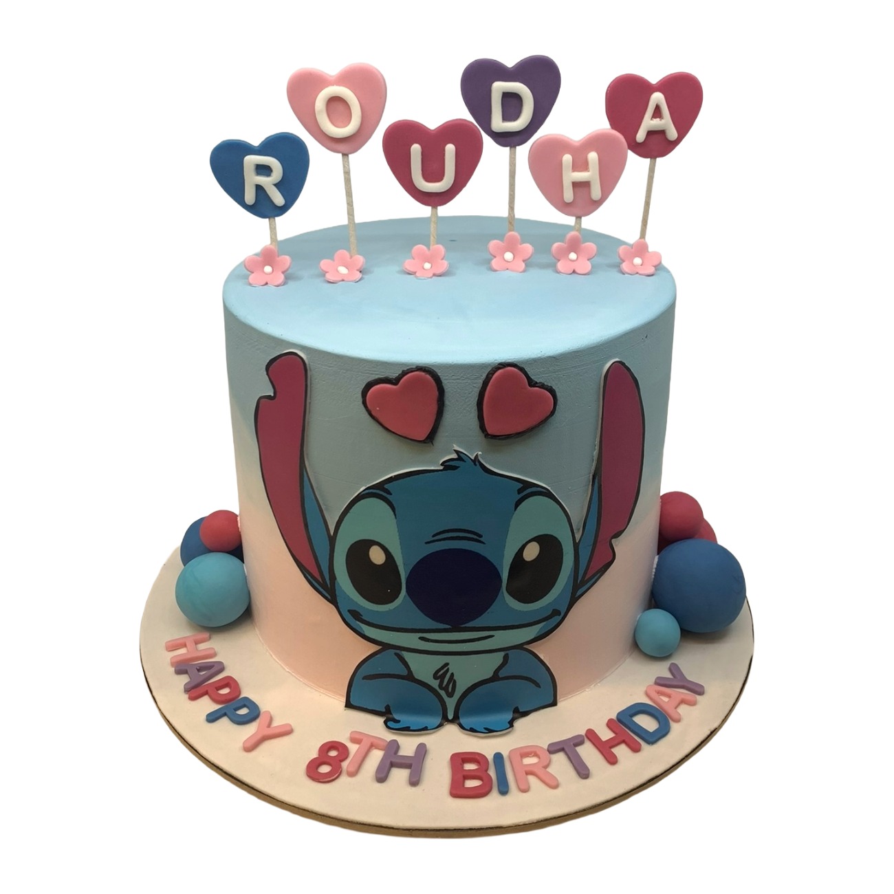 Sweet Stitch Pastel Ombre Cake