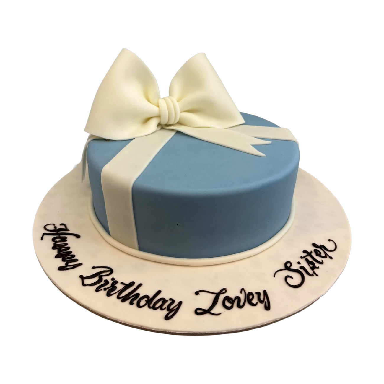 Tiffany Blue Gift Box Cake