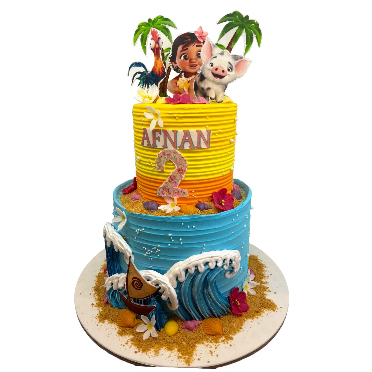 Tropical Moana Ocean Adventure Cake