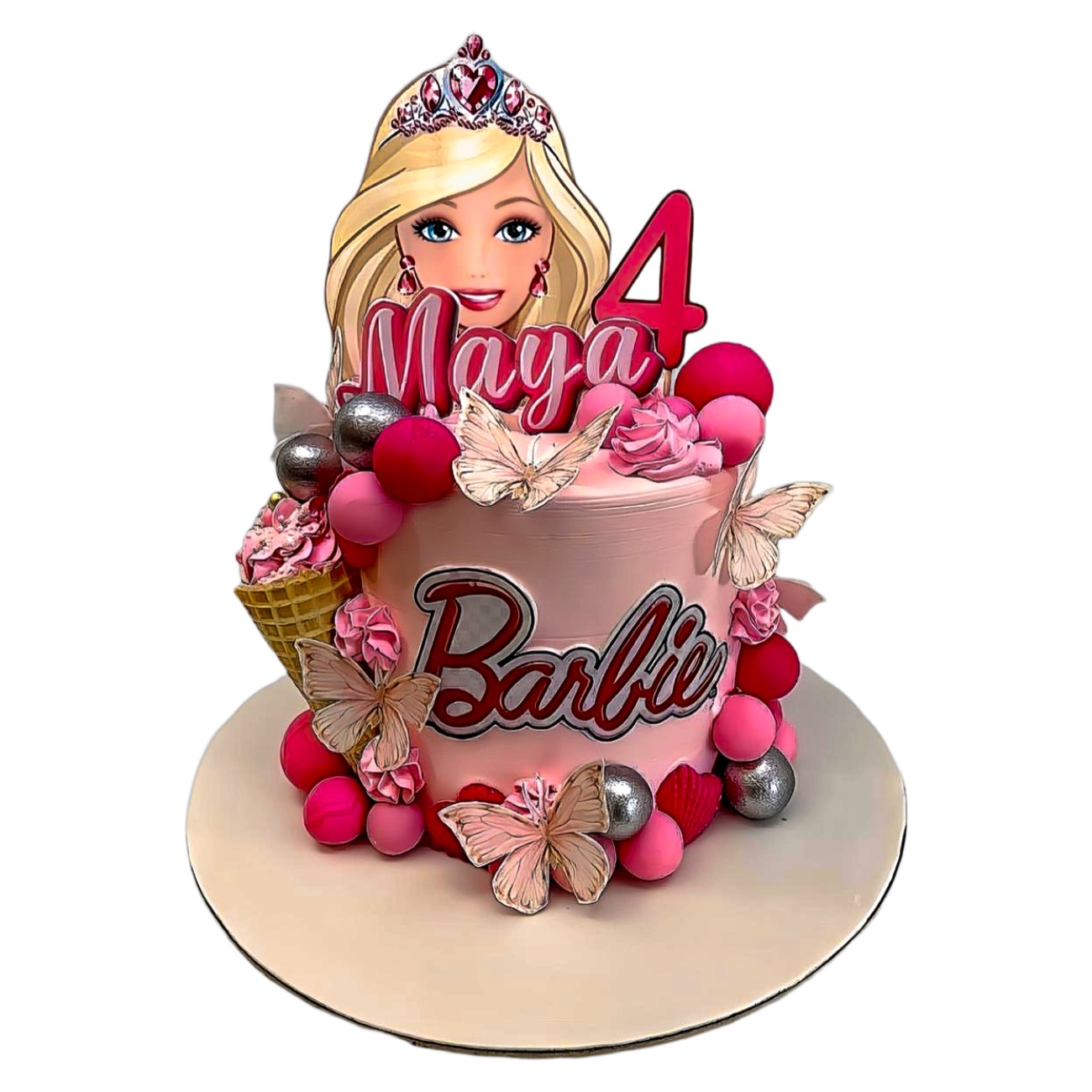 Ultimate Pink Barbie Princess Cake