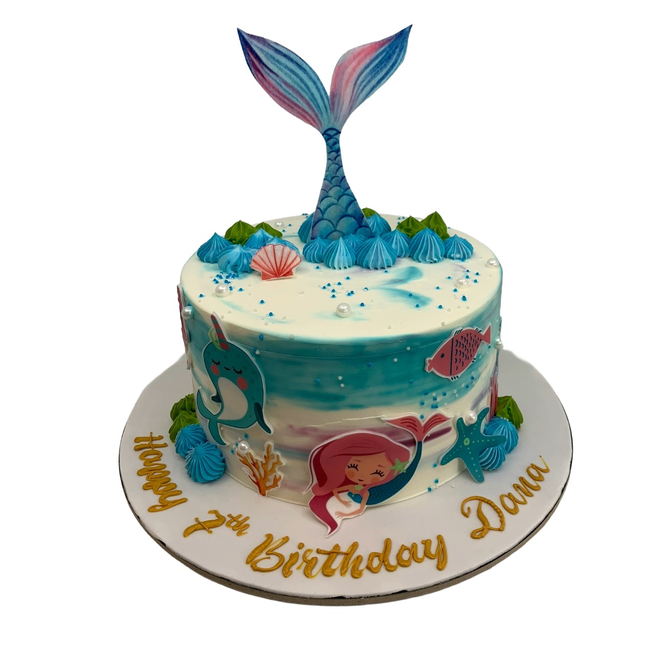 Under the Sea Mermaid Tail Celebration Cake