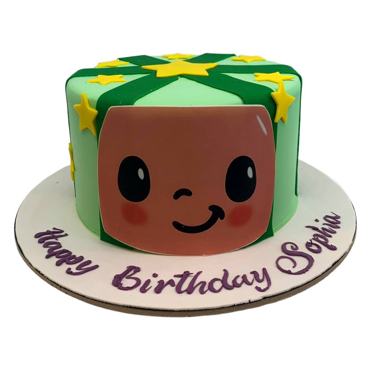 Watermelon Melon-Face Cartoon Cake