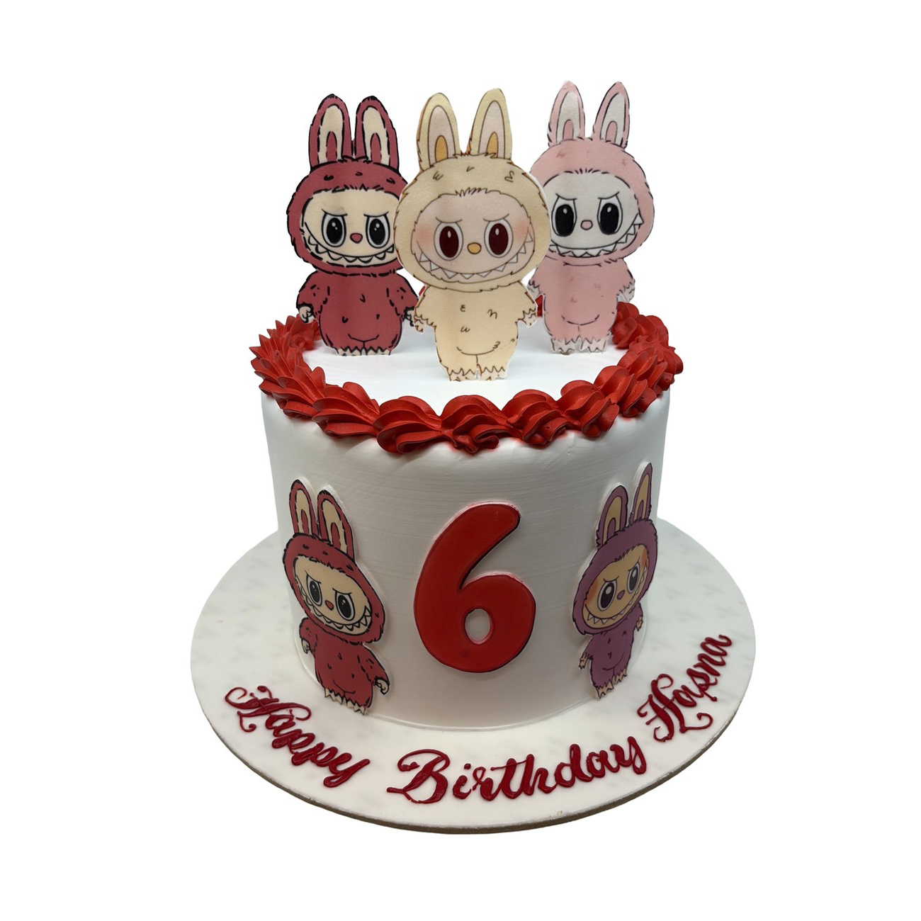 Whimsical Bunny Monster Birthday Cake