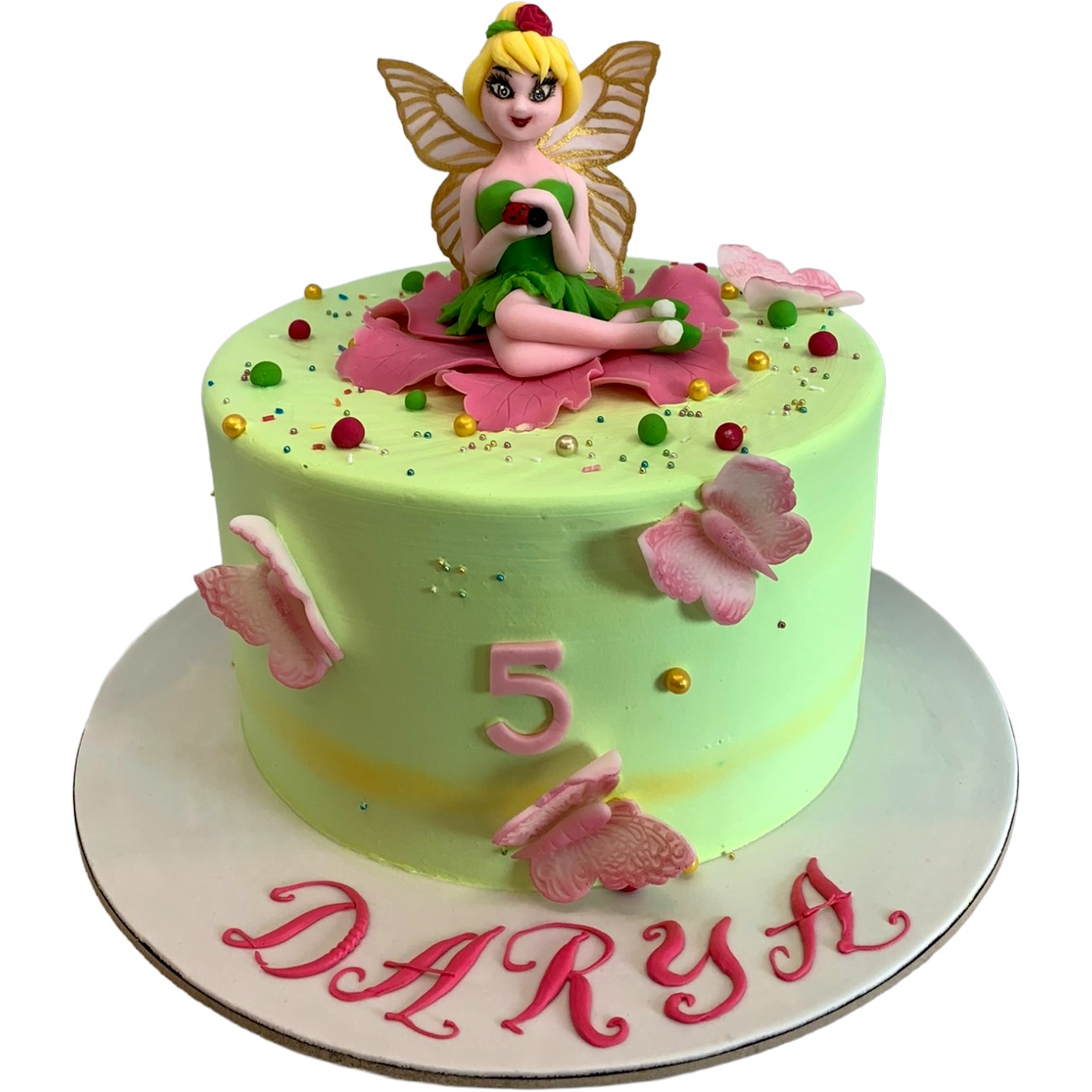 Whimsical Tinker Bell Fairy Cake