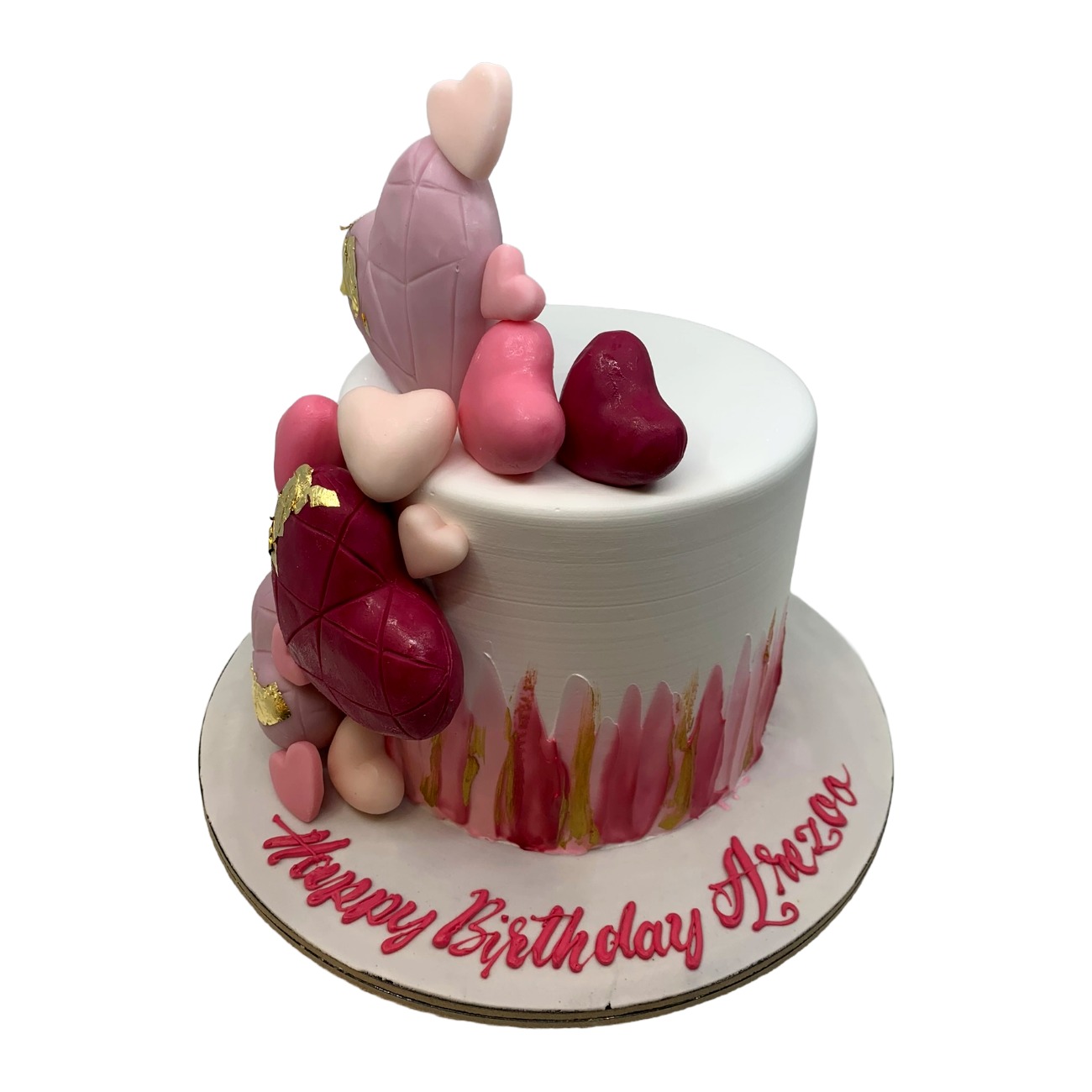 Golden Heart Artistry Cake