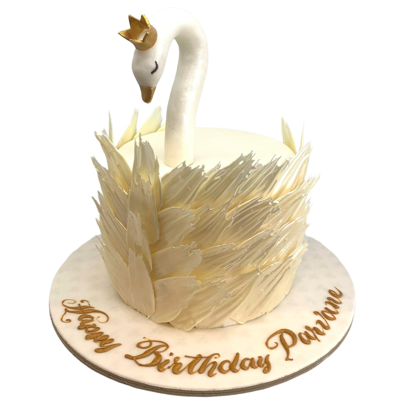 Majestic Swan Princess Cake