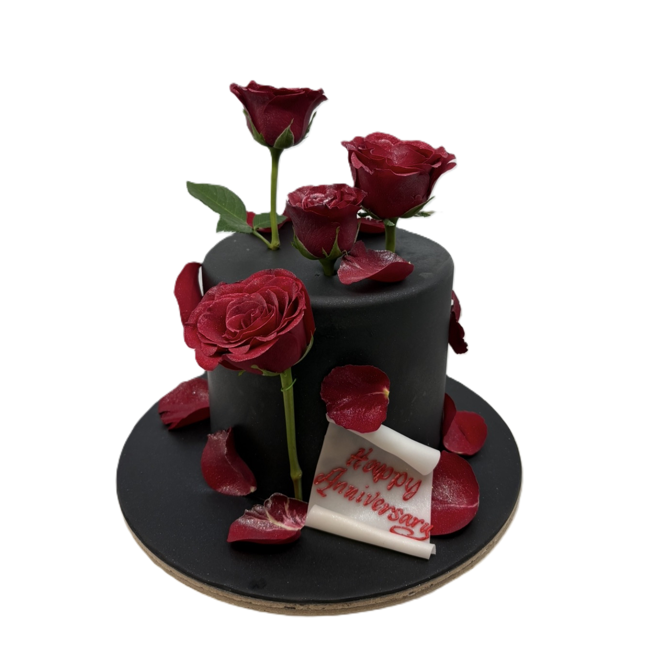 Noir Midnight Rose Cake