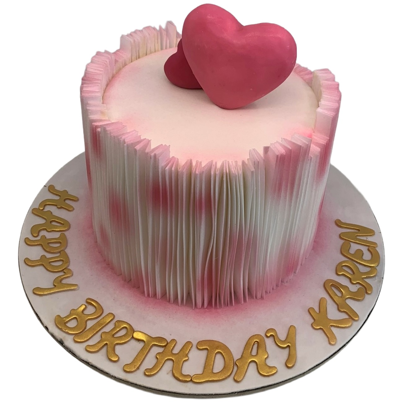 Pink Pleated Cake
