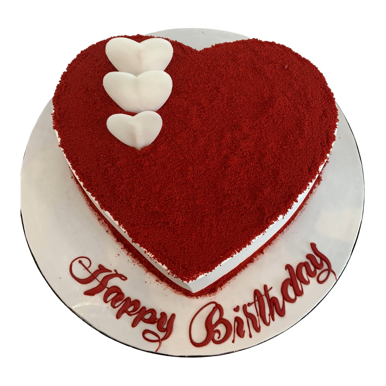 Red Velvet Cocoa Heart Cake