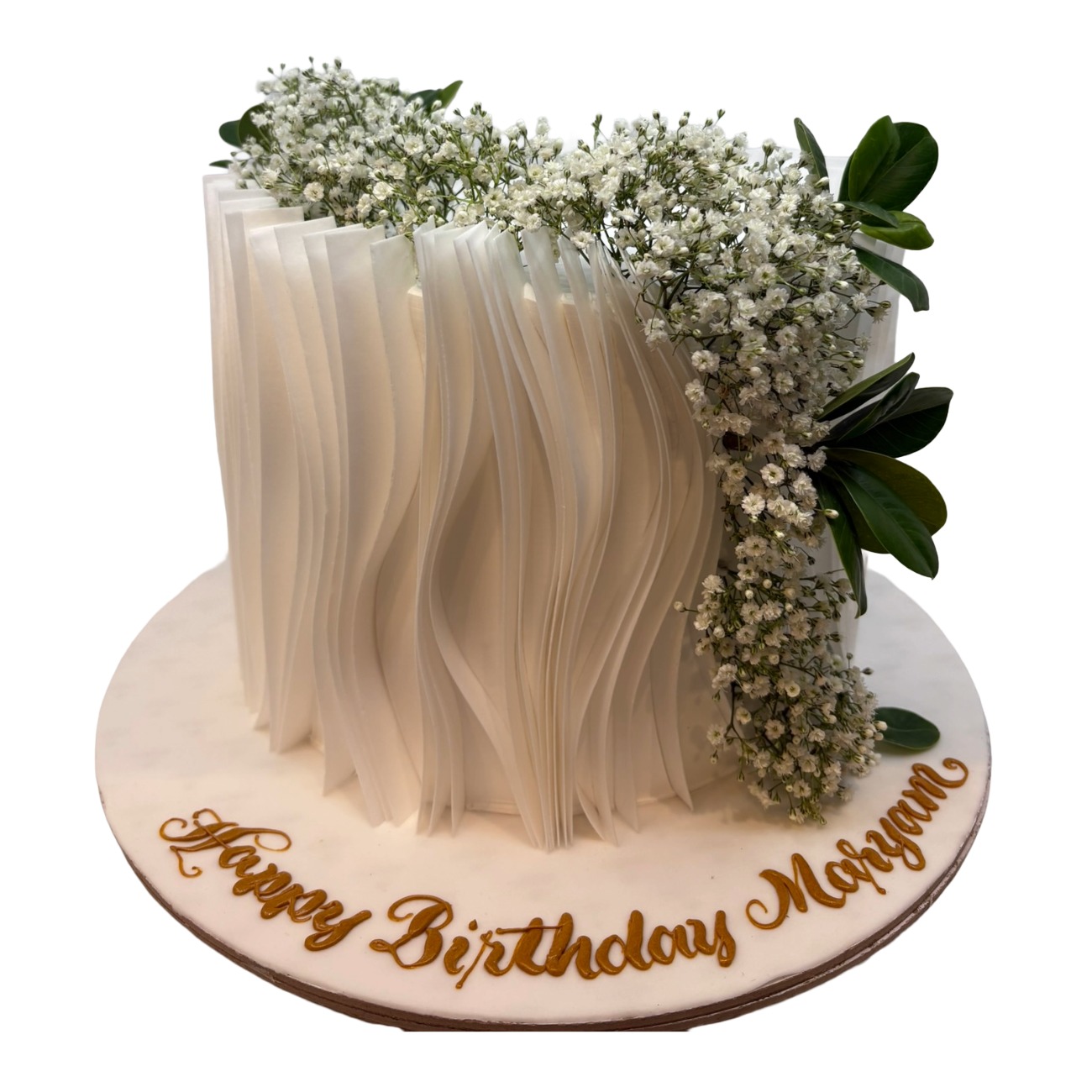 Whimsical Wafer & Flora Cake
