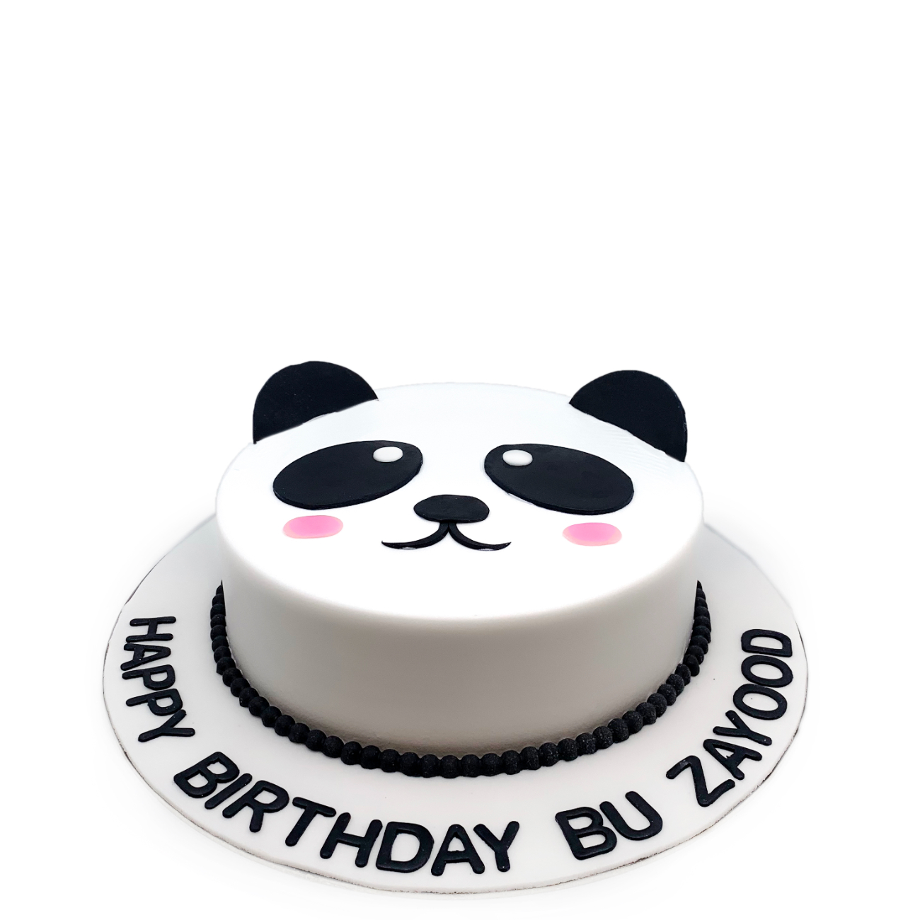 Adorable Panda Face Birthday Cake