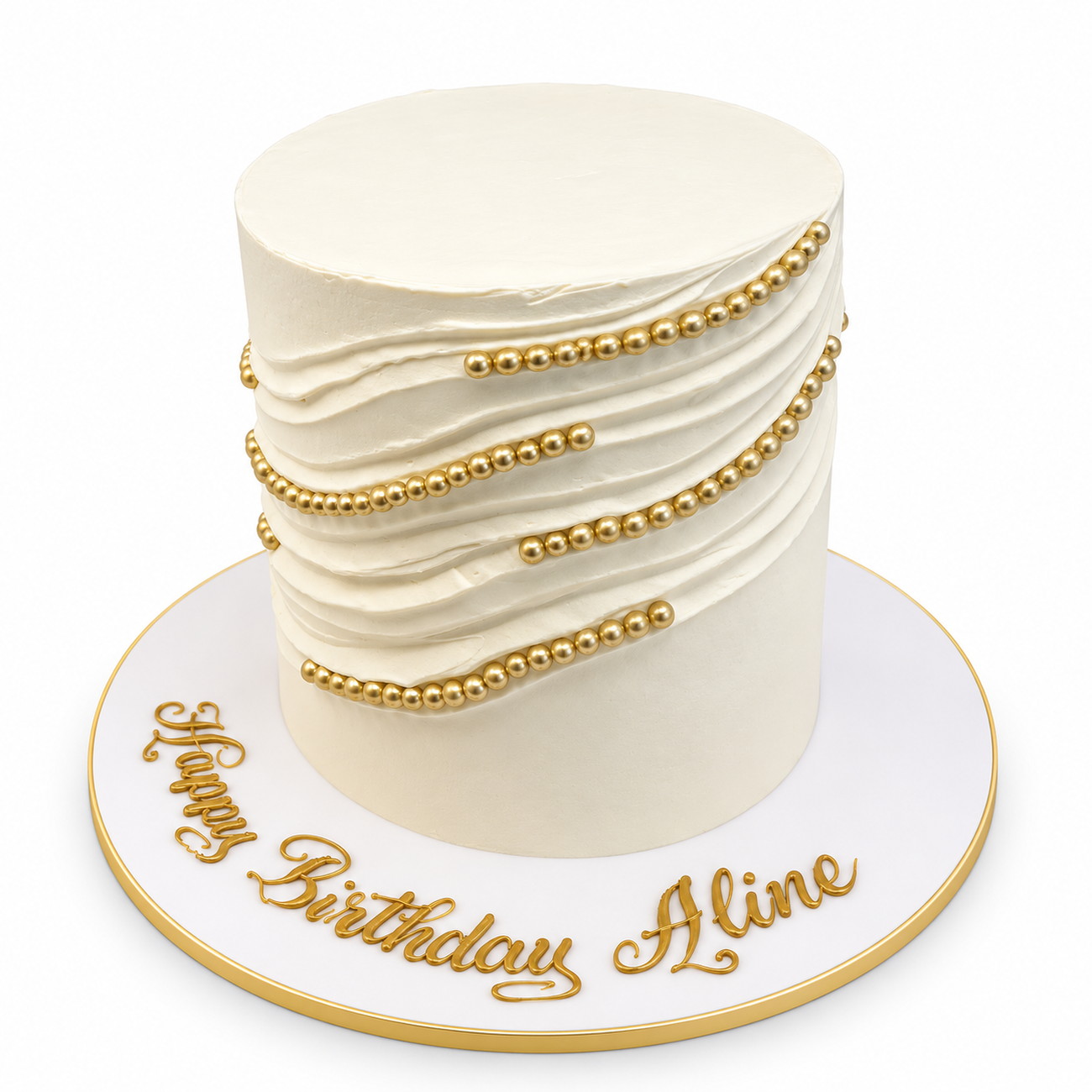 Golden Ribbon Wave Cake 2.0