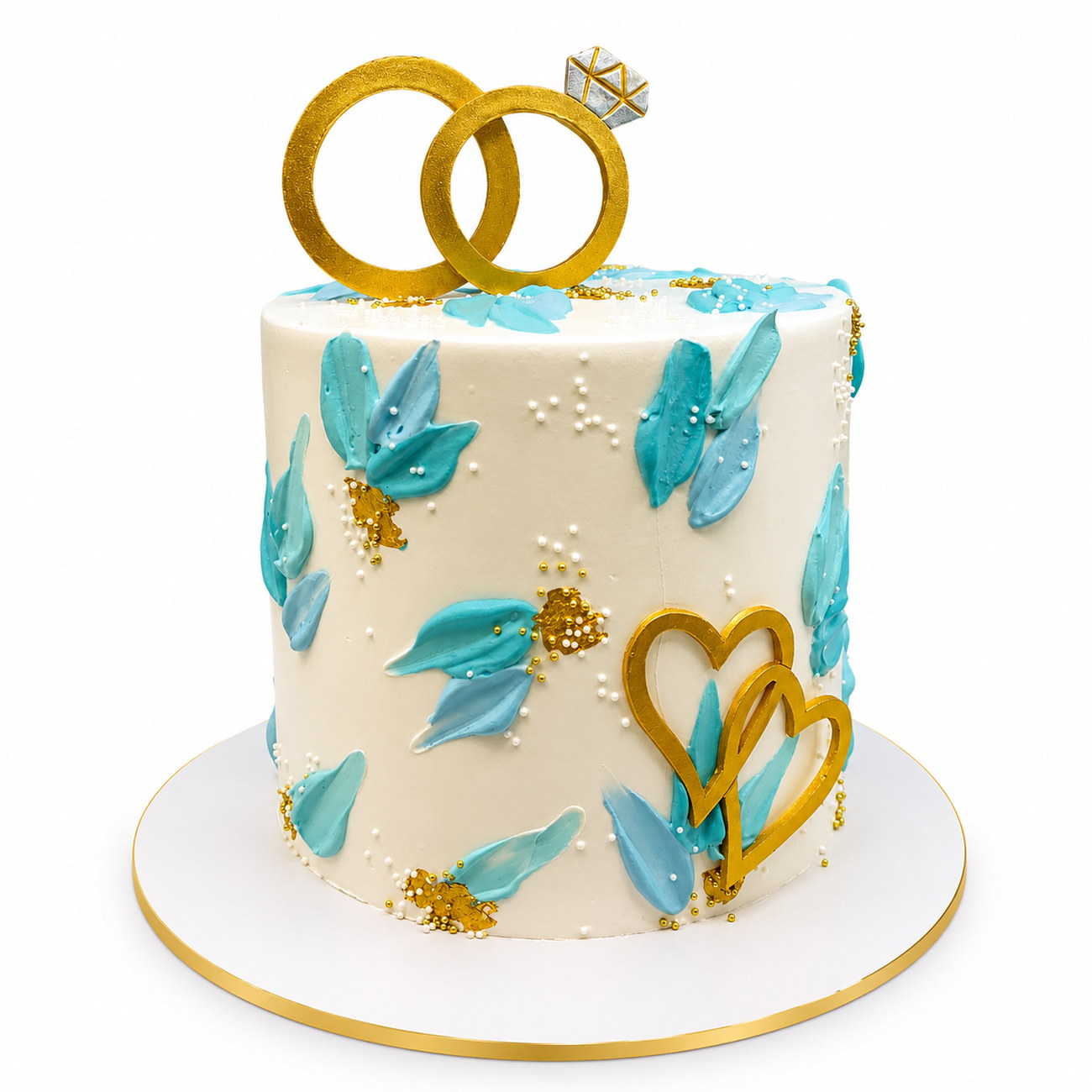 Heart Balloon Birthday Celebration Cake