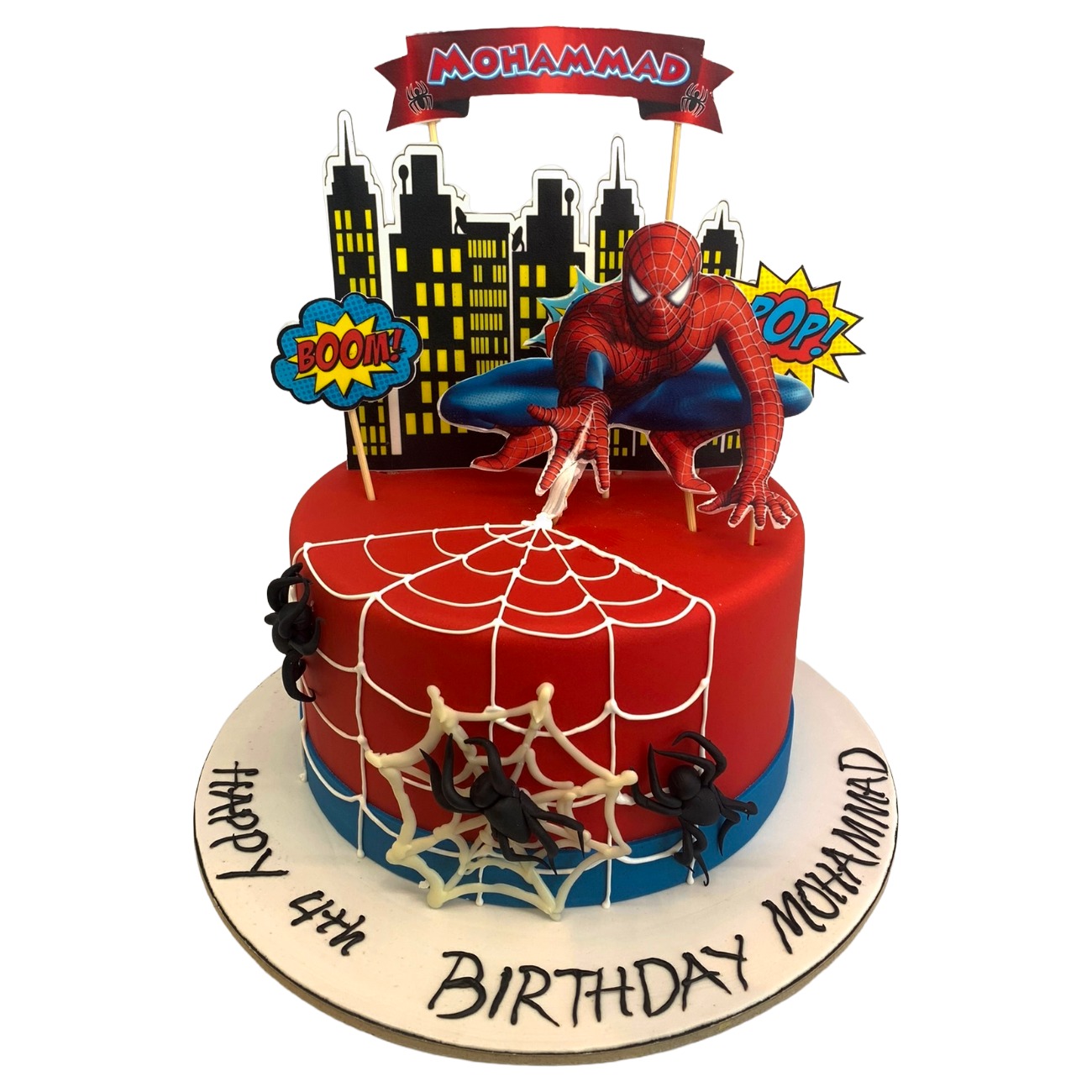 Amazing Spider-Man Web-Slinger Superhero Cake