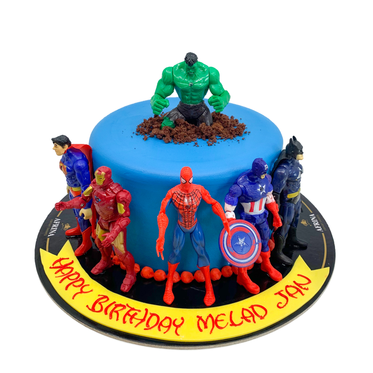 Avengers Assemble Multi-Character Birthday Cake