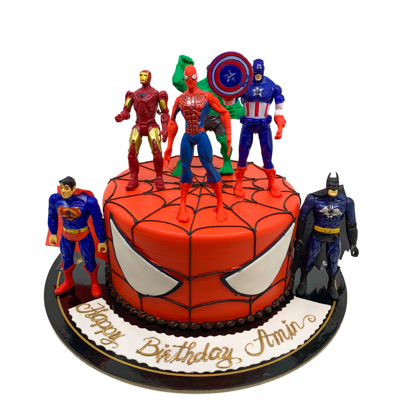 Avengers & Justice League Hero Squad Cake