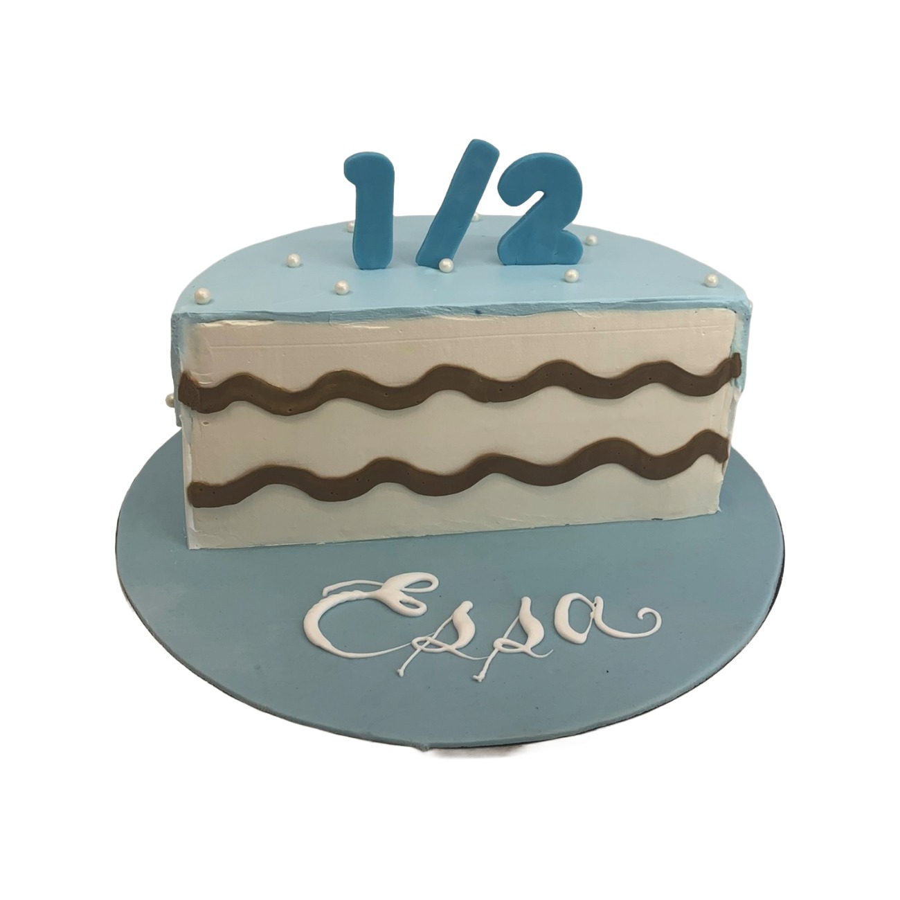 Baby Boy 6-Month Half-Birthday Cake