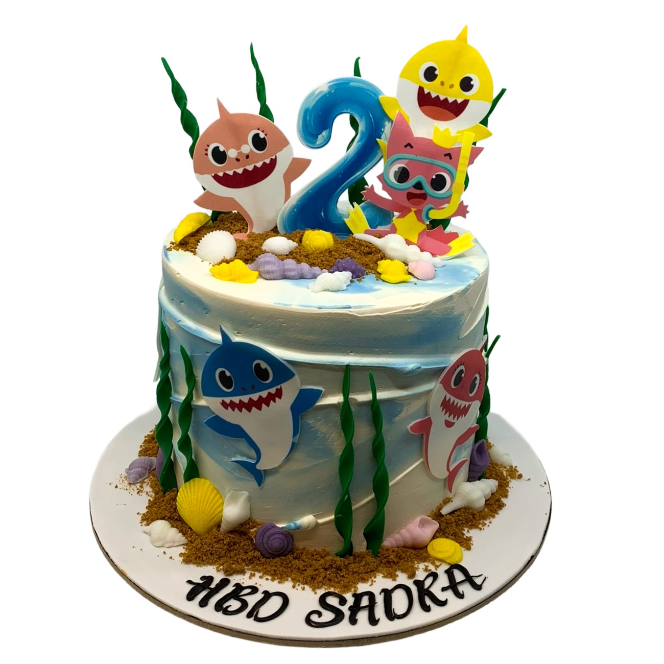 Baby Shark Sand & Surf Cake