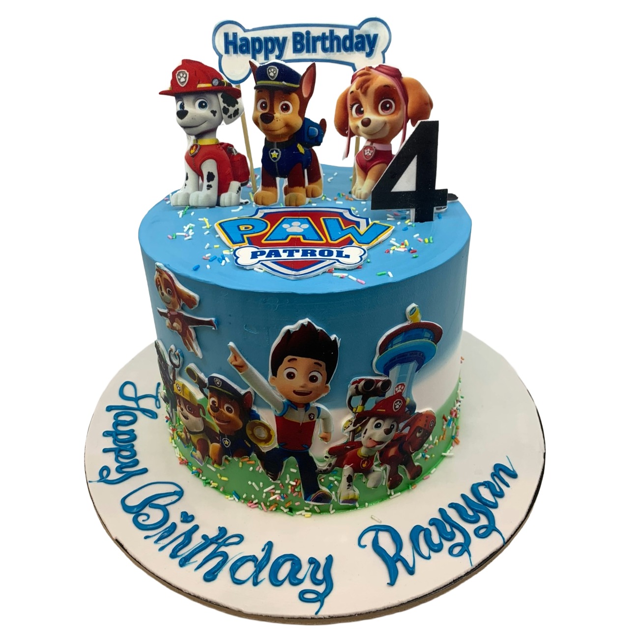 Blue PAW Patrol Rescue Mission Cake