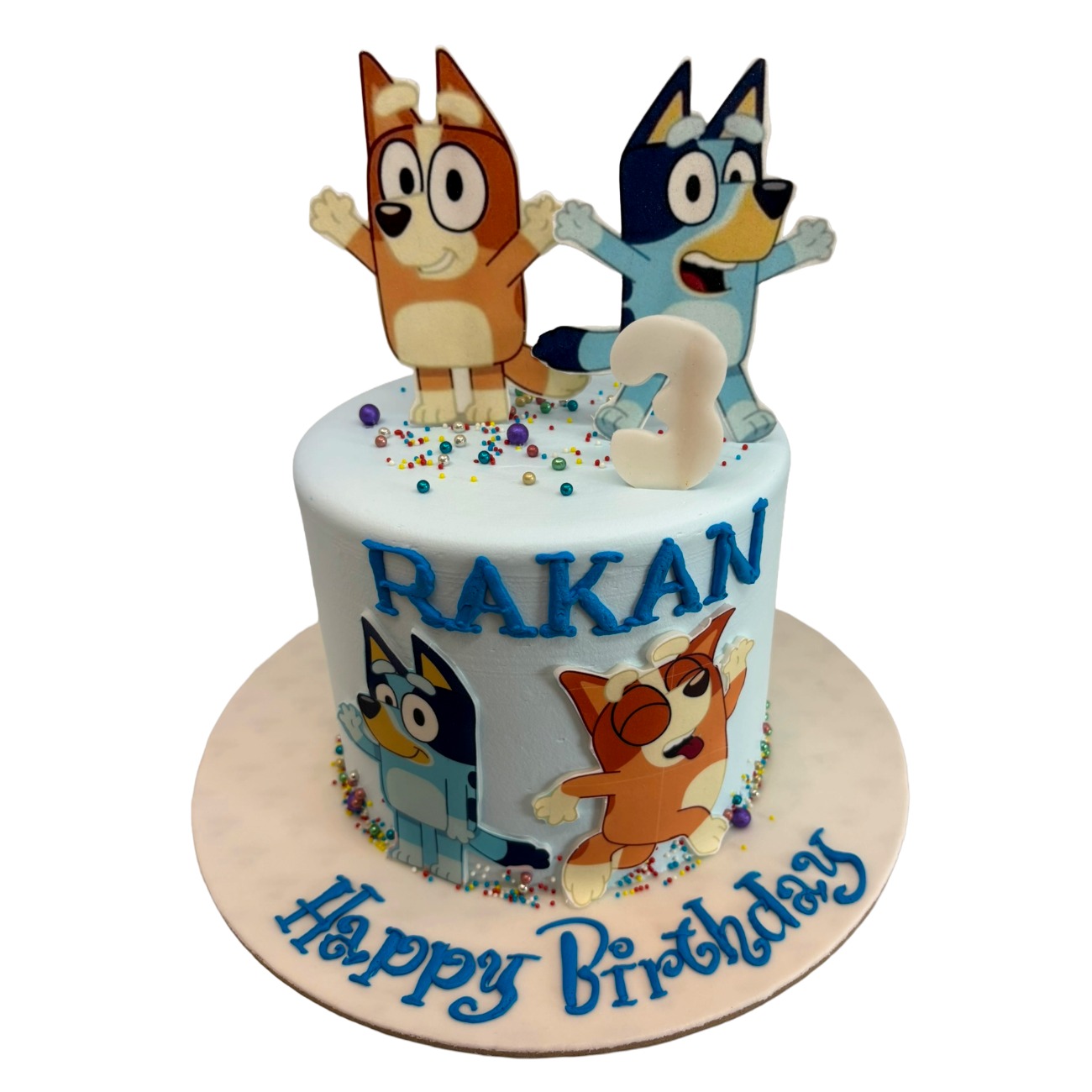 Bluey & Bingo Playful Sky Cake