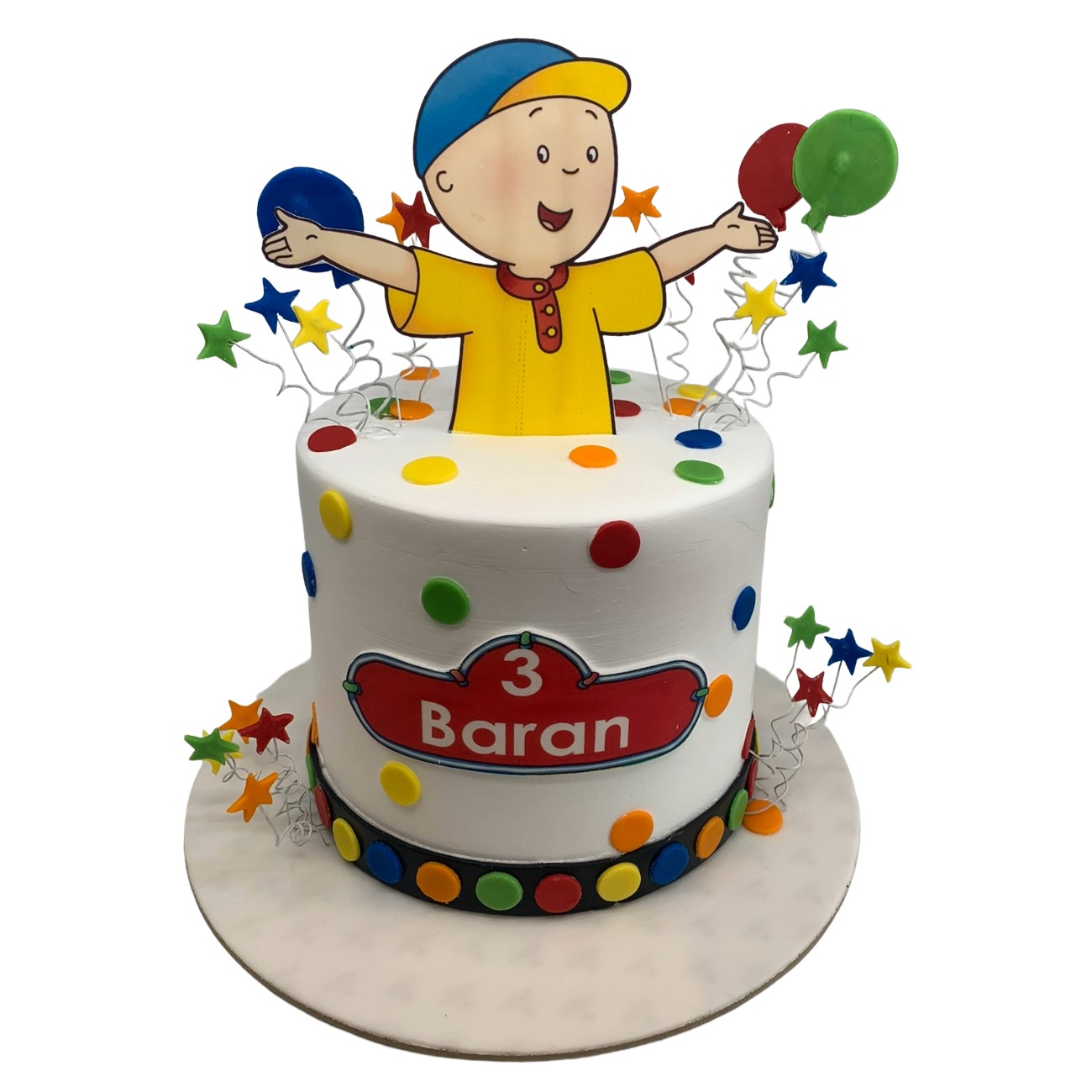 Caillou's Colorful Celebration Cake
