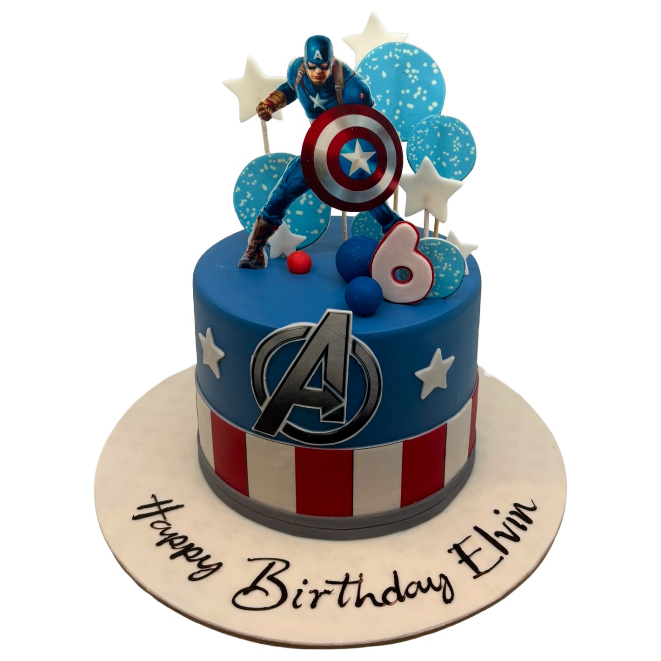 Captain America Avenger Shield Cake