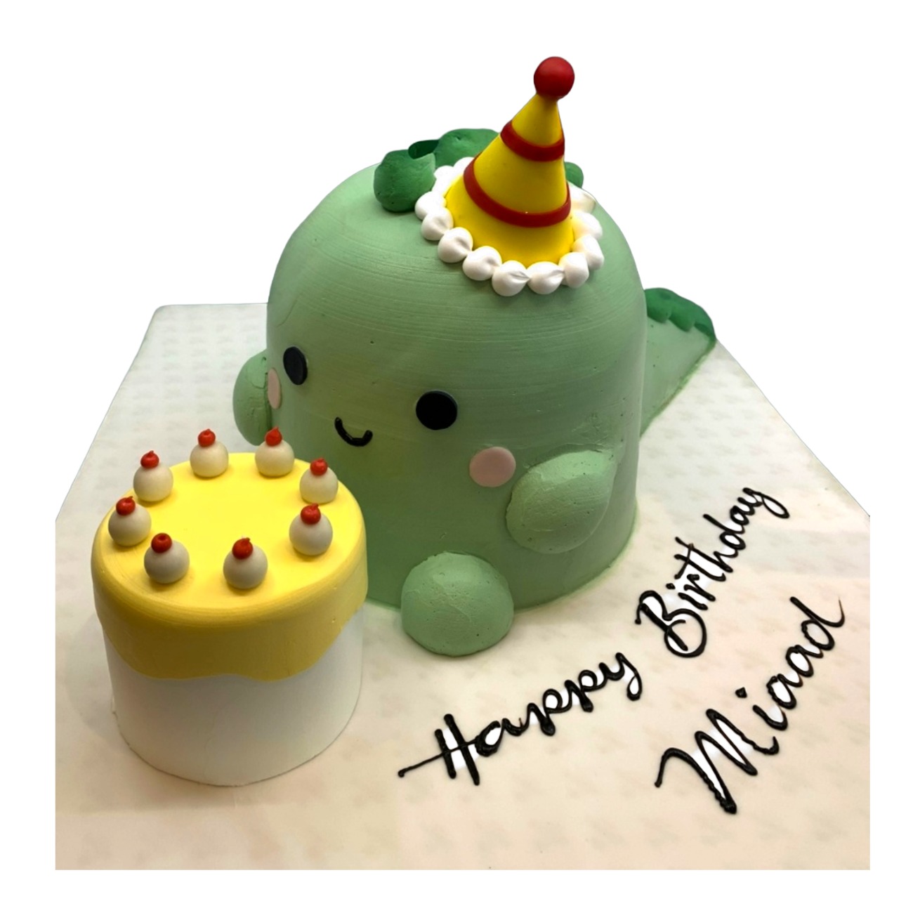 Charming Dinosaur & Mini-Cake Duo