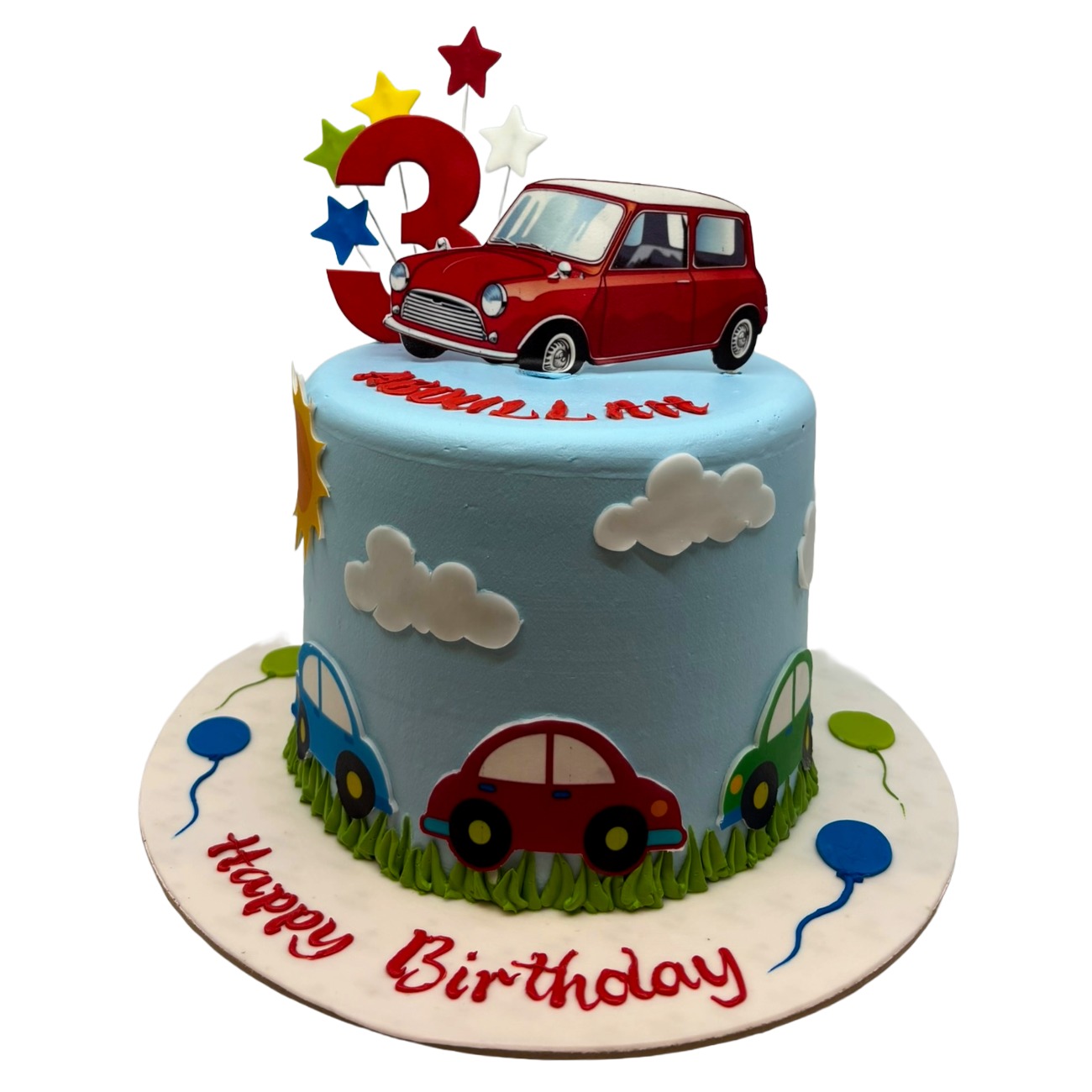 Classic Mini Cooper Road Trip Cake