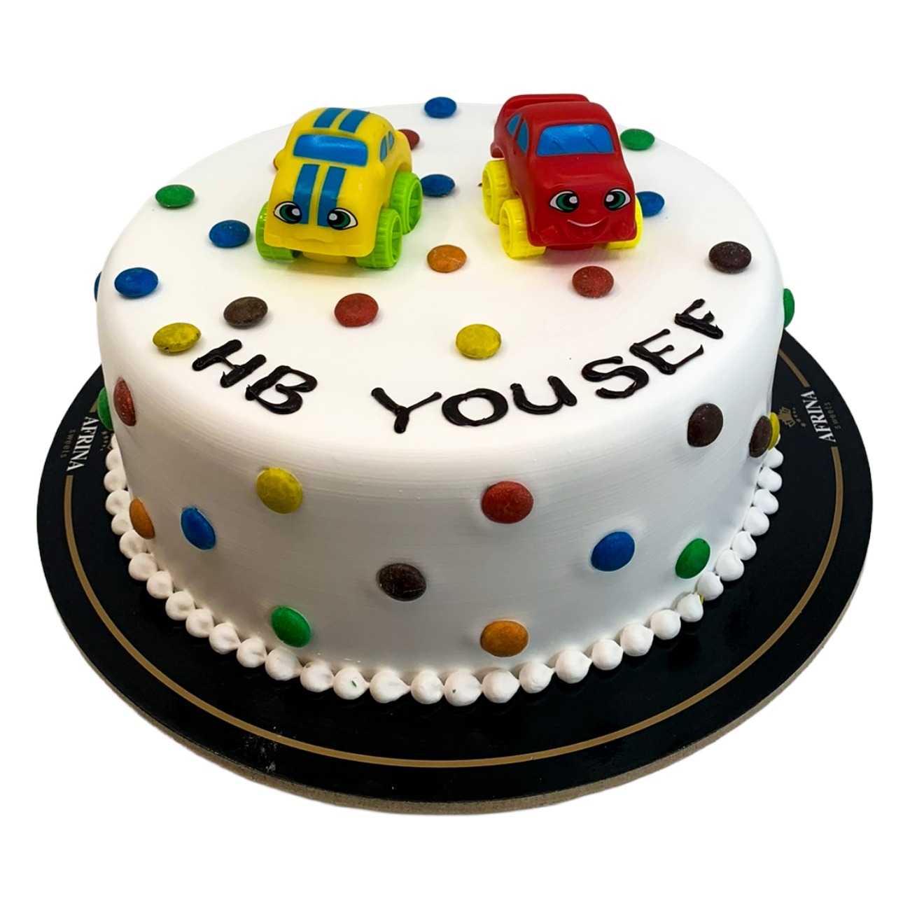 Colorful Toy Cars Cake