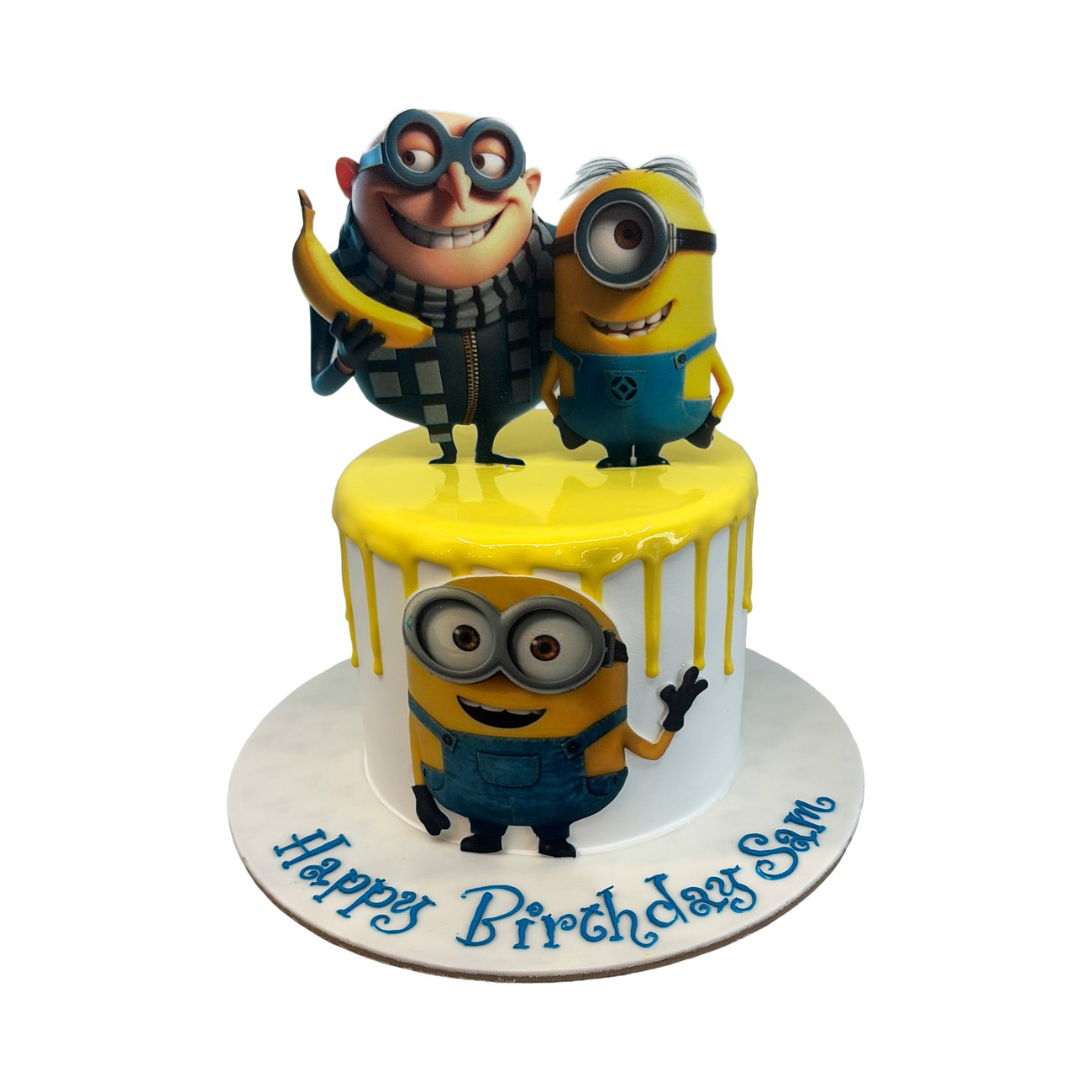 Despicable Me Gru & Minion Drip Cake