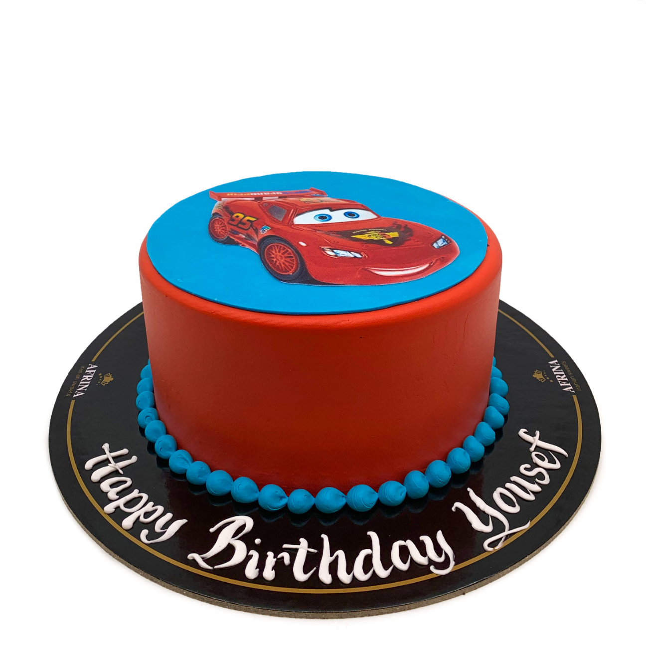 Disney Cars Lightning McQueen Character Cake