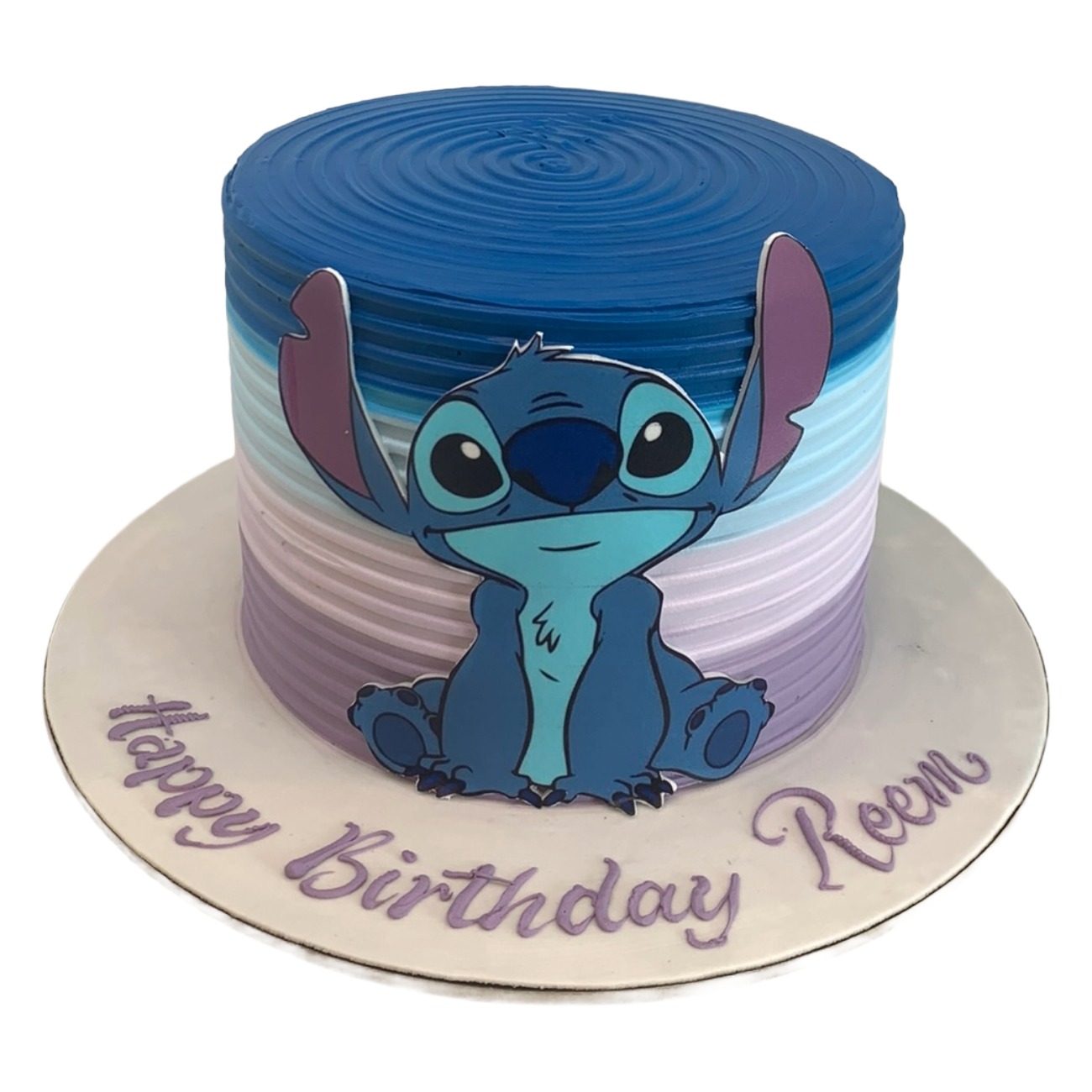 Disney Stitch Ombre Cake