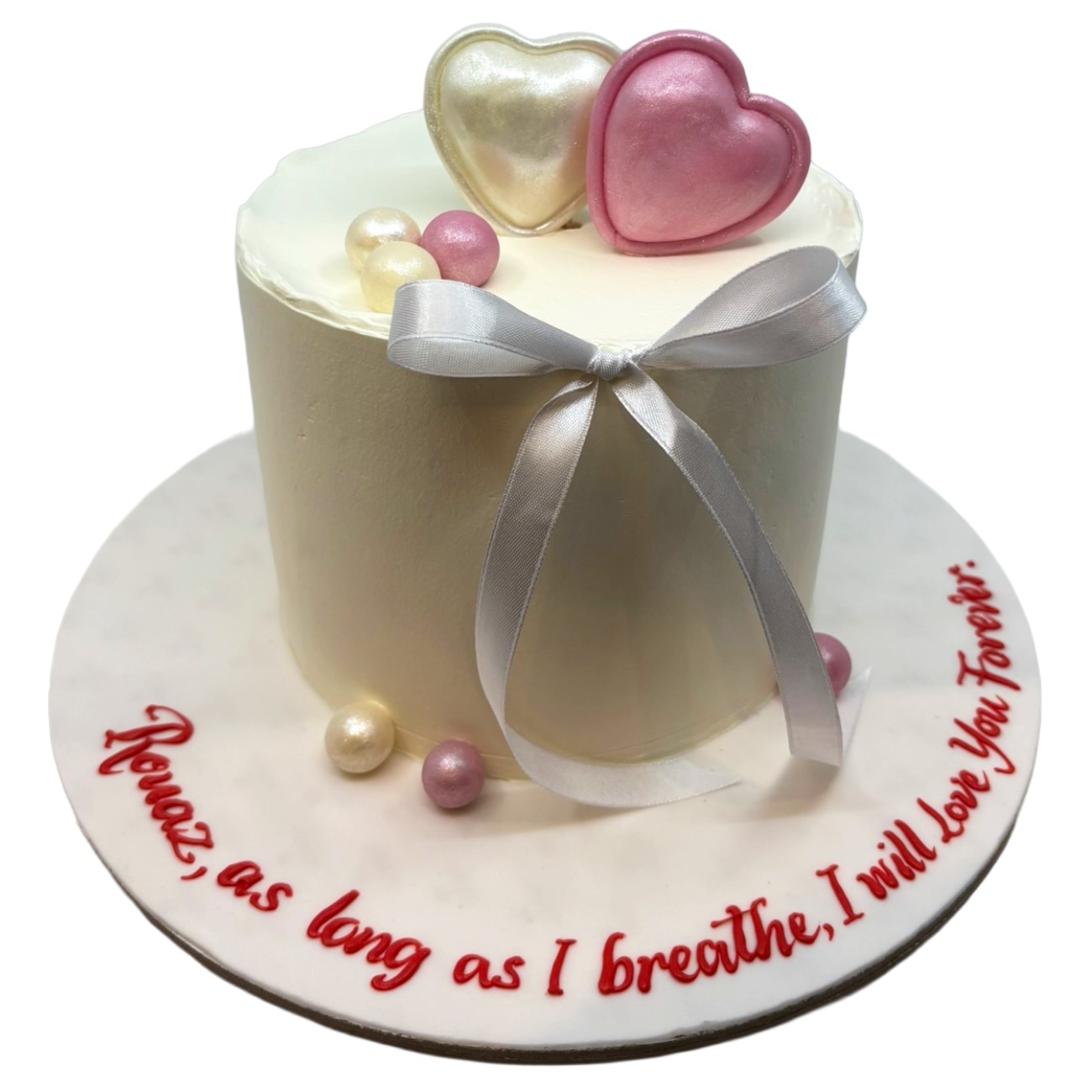 Eternal Love Pearlescent Cake