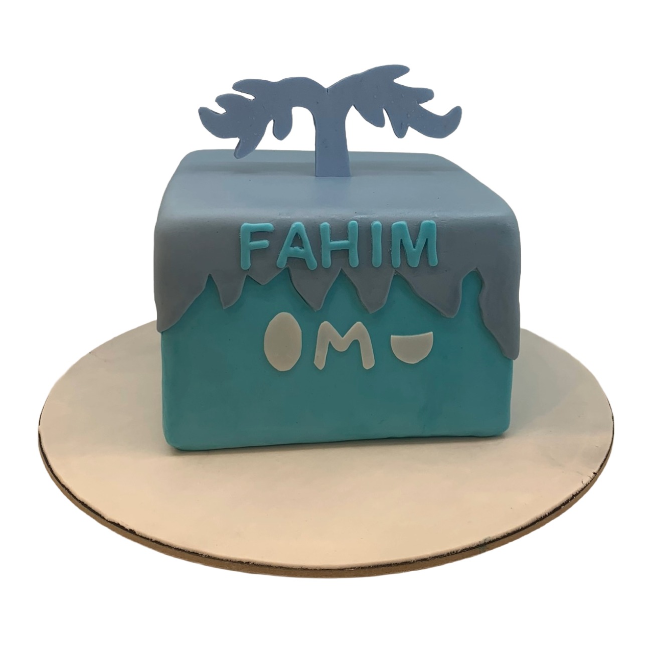 Frosty Quest Cube Cake