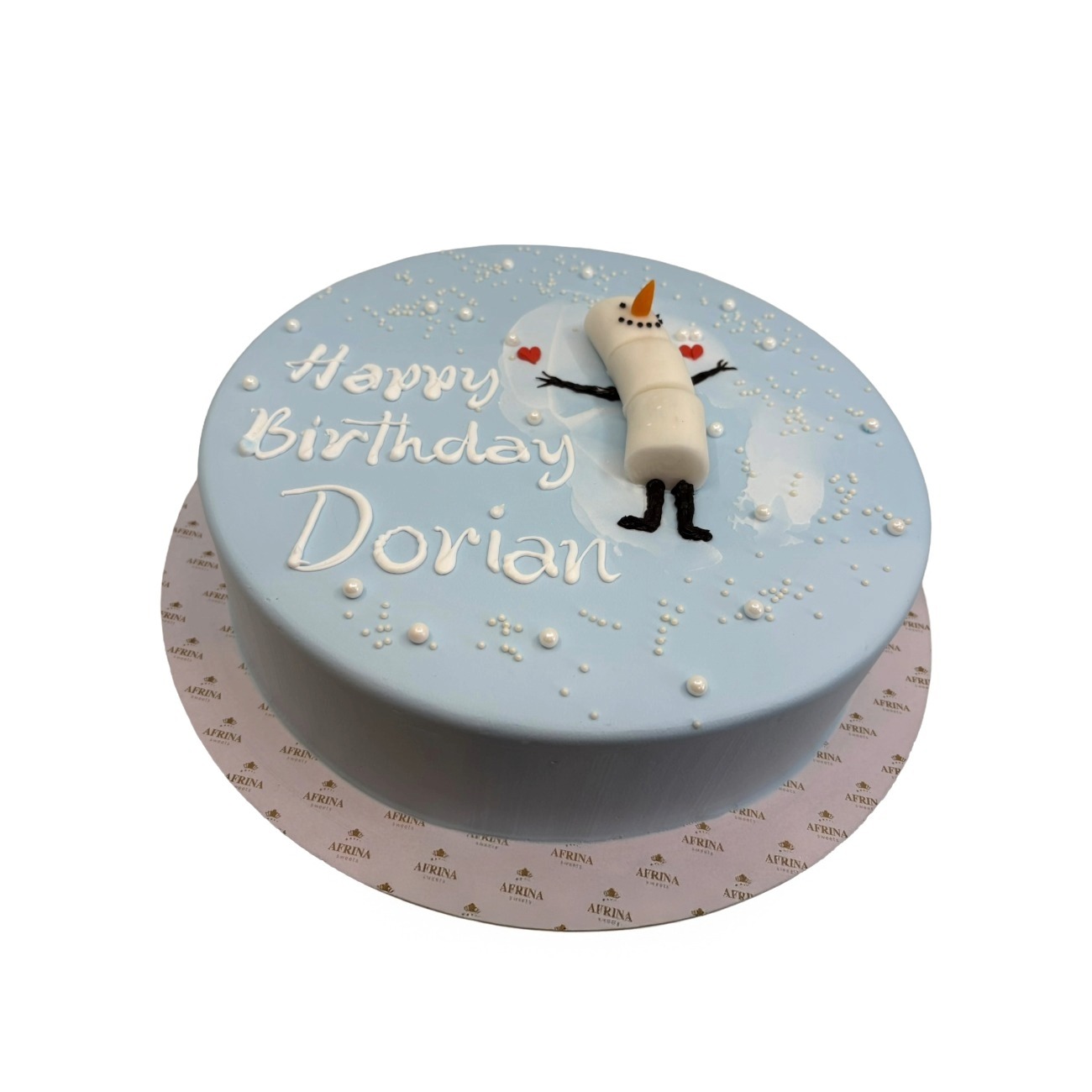 Frozen Olaf Marshmallow Snowman Cake