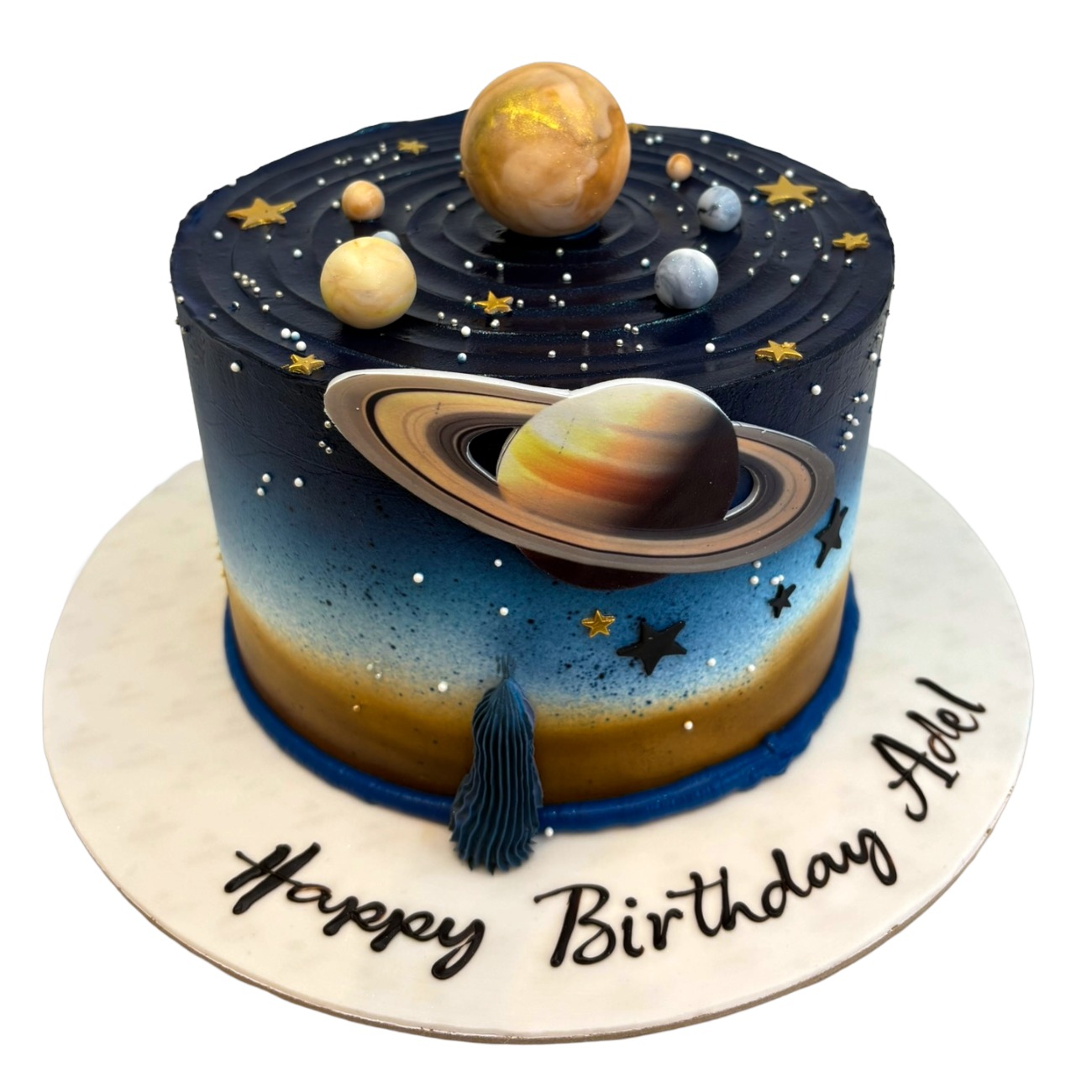 Galactic Solar System Adventure Cake